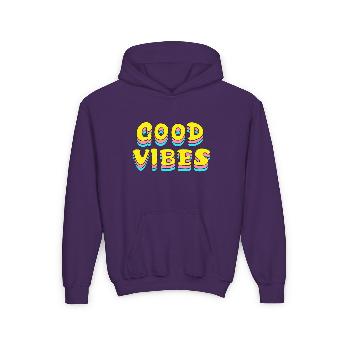 Good Vibes Youth Heavy Blend Hooded Sweatshirt