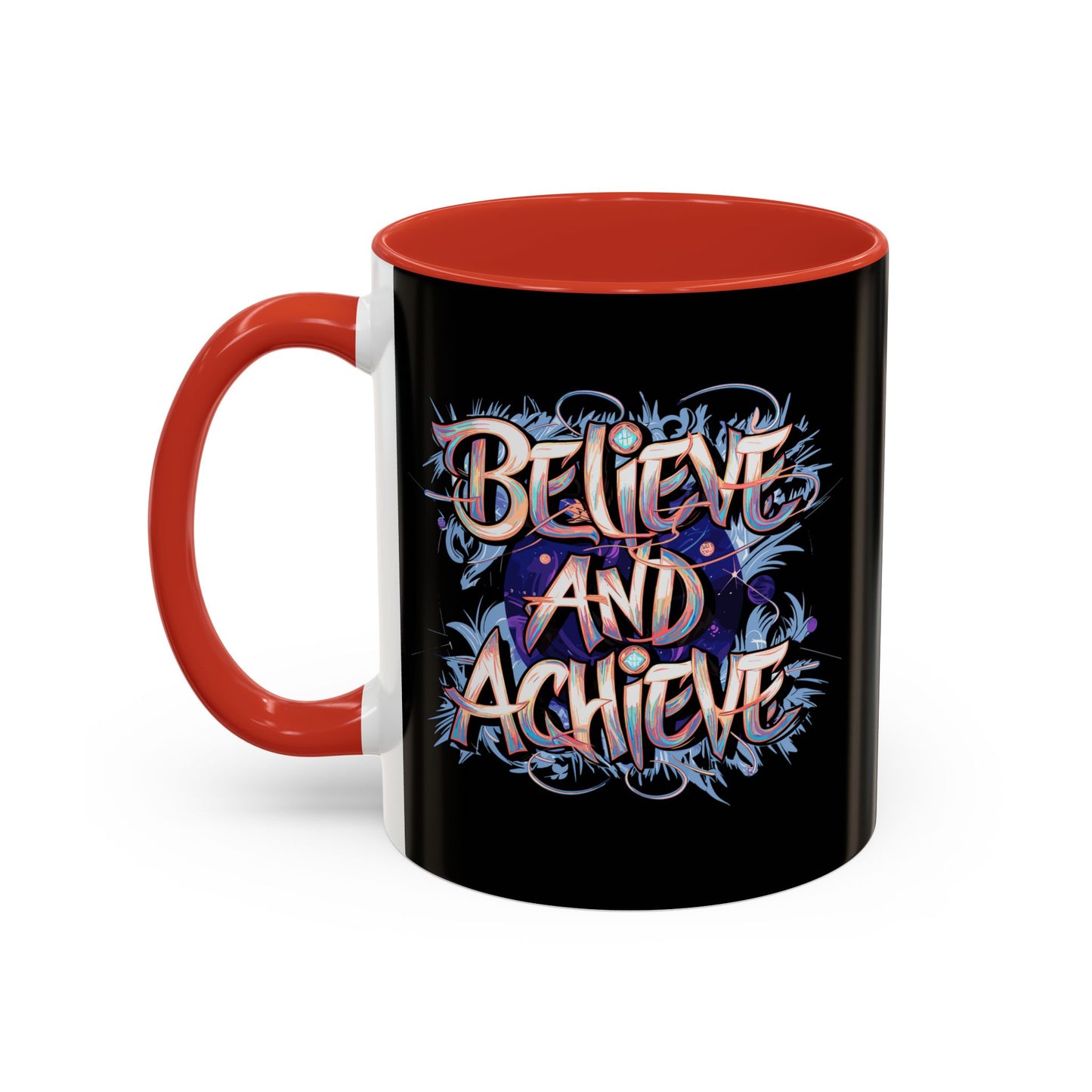 Believe And Achieve Accent Coffee Mug (11, 15oz)