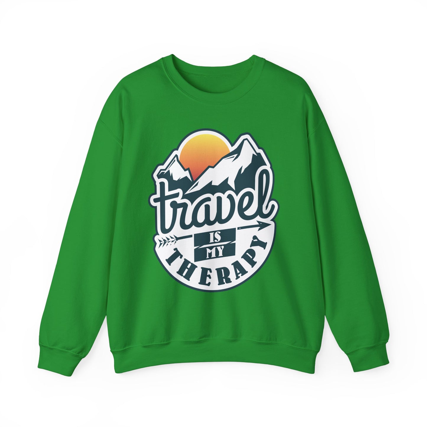 Travel Is My Therapy Unisex Heavy Blend™ Crewneck Sweatshirt