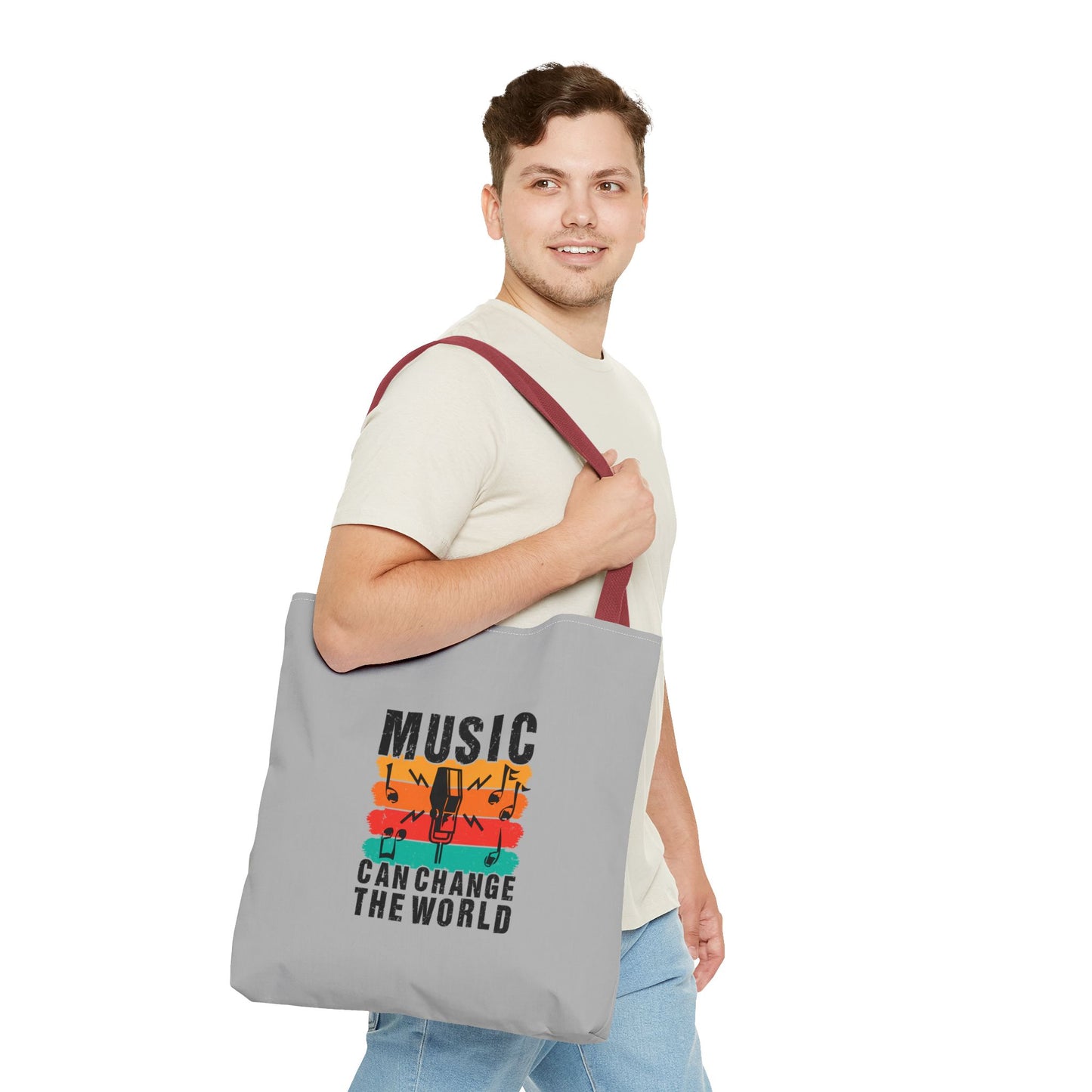 Music Can Change The World Tote Bag (AOP)