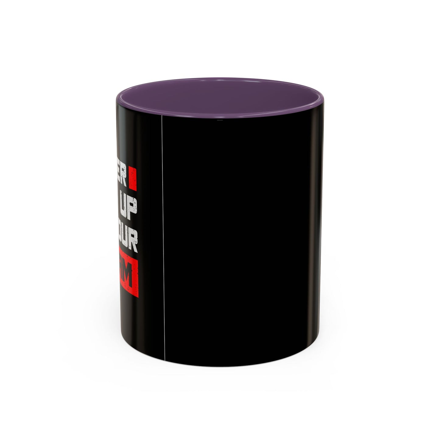 Never Give Up On Your Dream Accent Coffee Mug (11, 15oz)