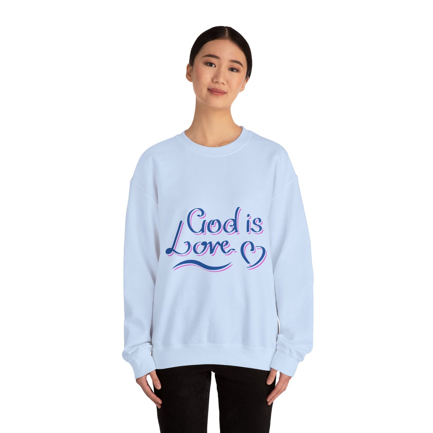 God Is Love Unisex Heavy Blend™ Crewneck Sweatshirt
