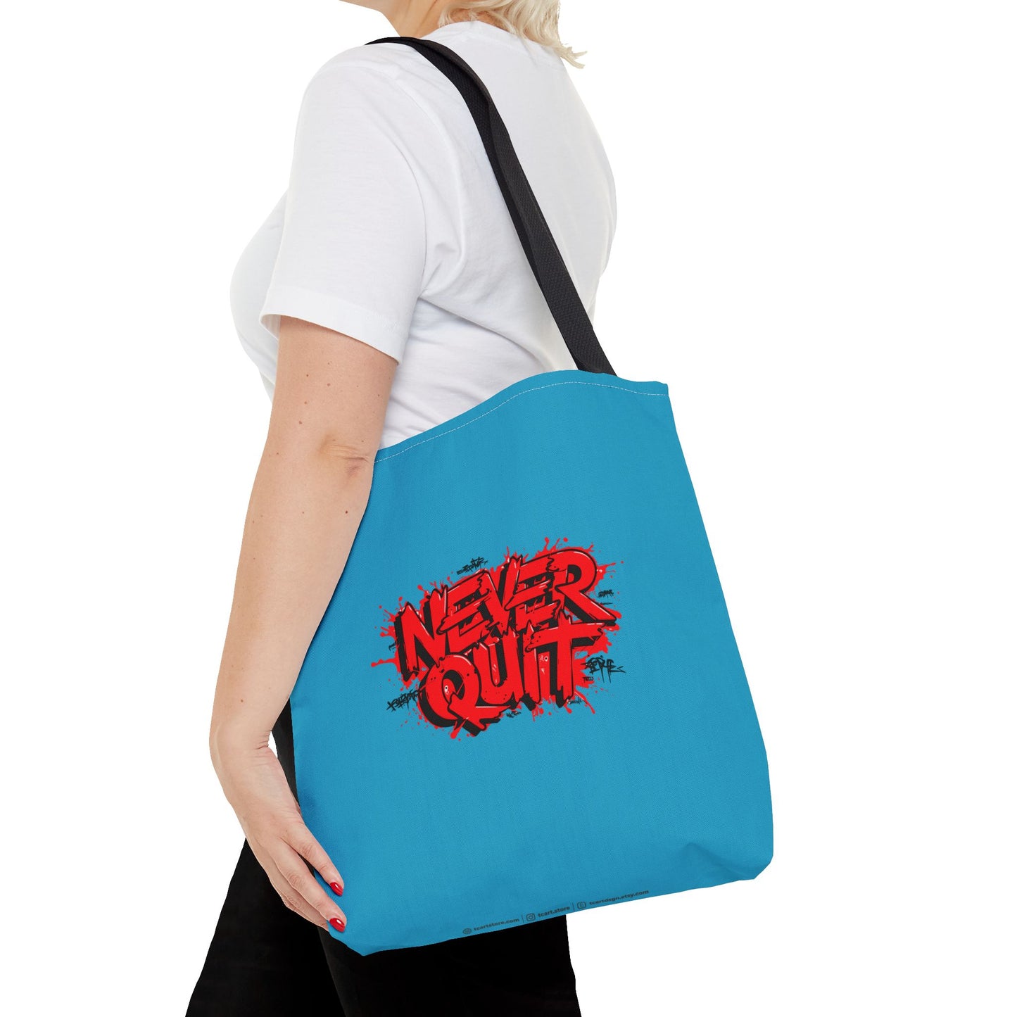 Never Quit Tote Bag (AOP)