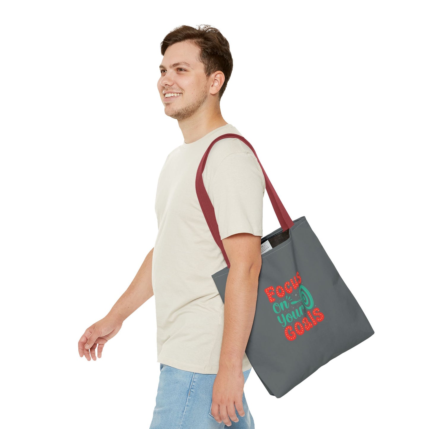 Focus On Your Goals Tote Bag (AOP)