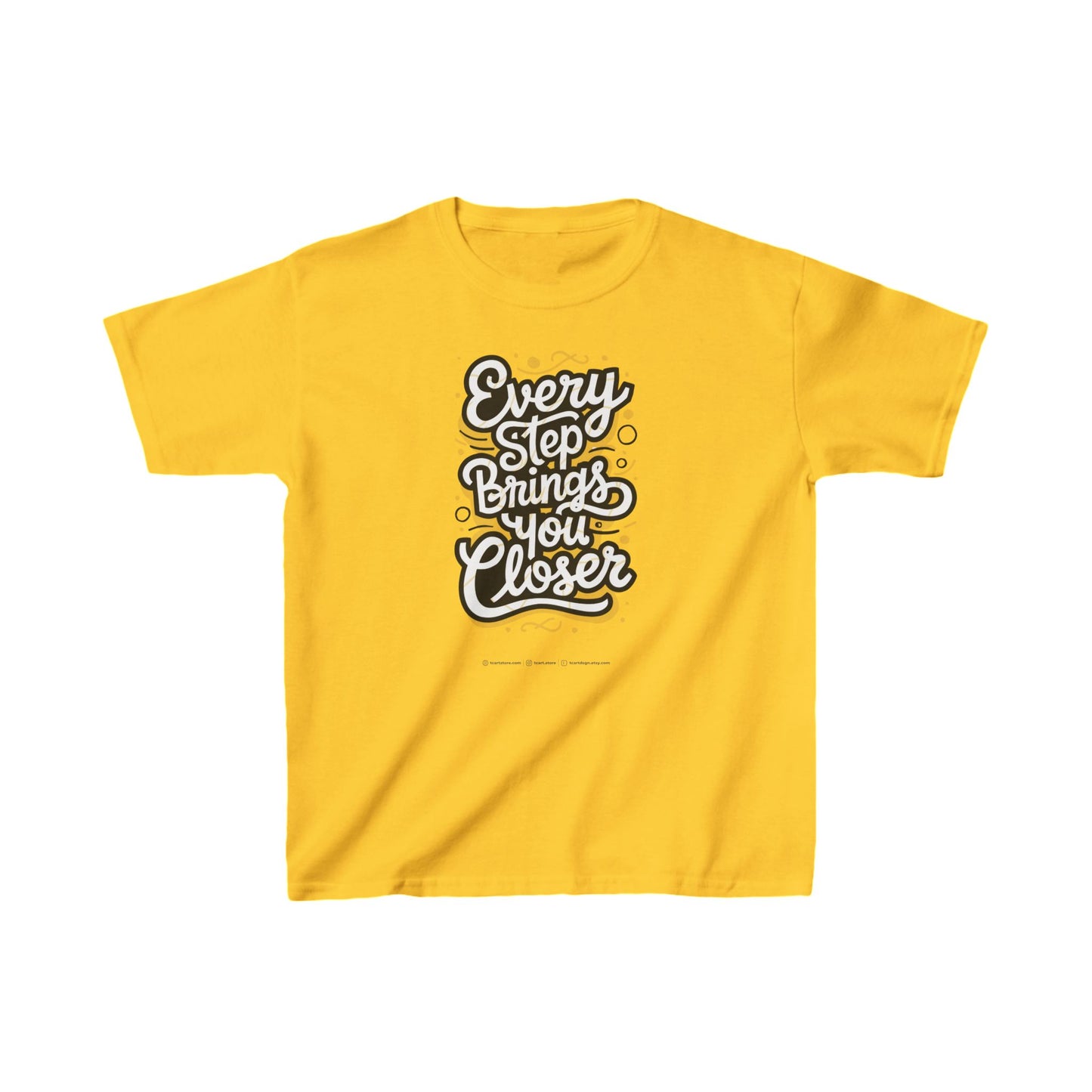 Every Step Brings You Closer Kids Heavy Cotton™ Tee
