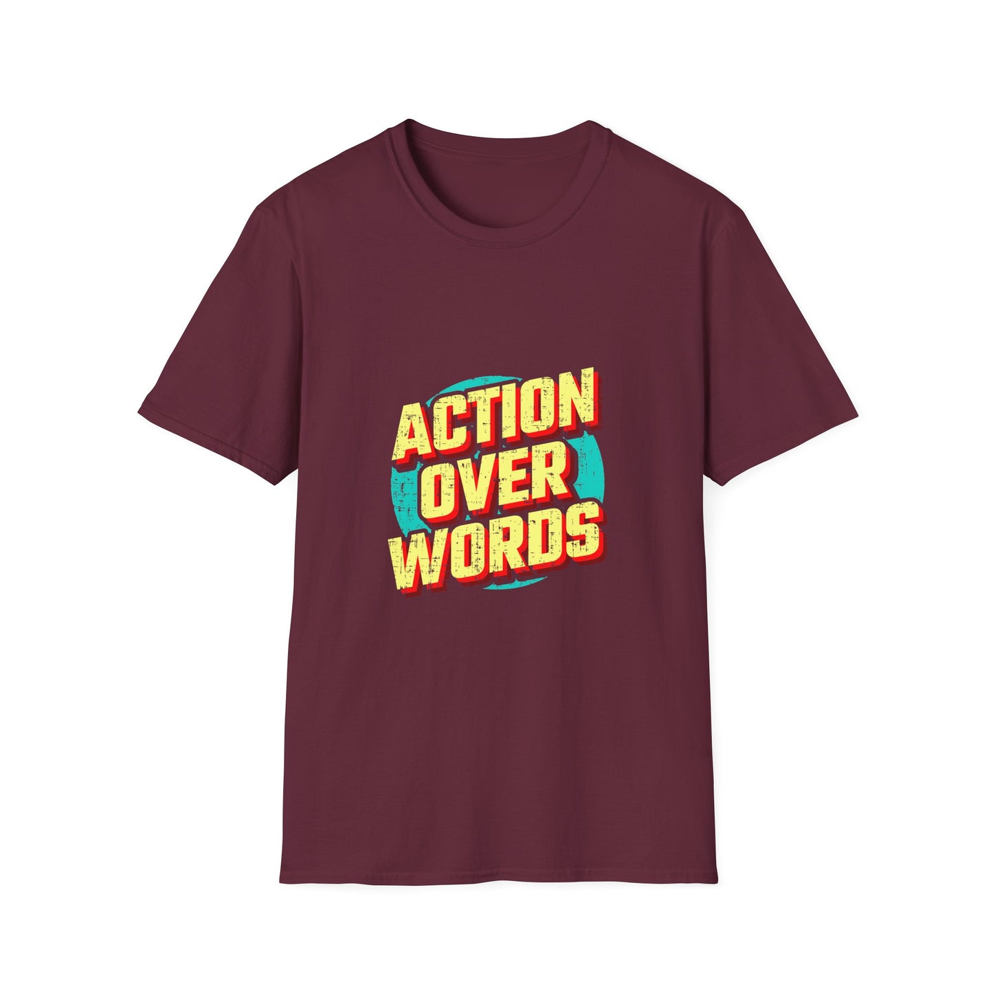 Action Over Words Unisex Softstyle T-Shirt
