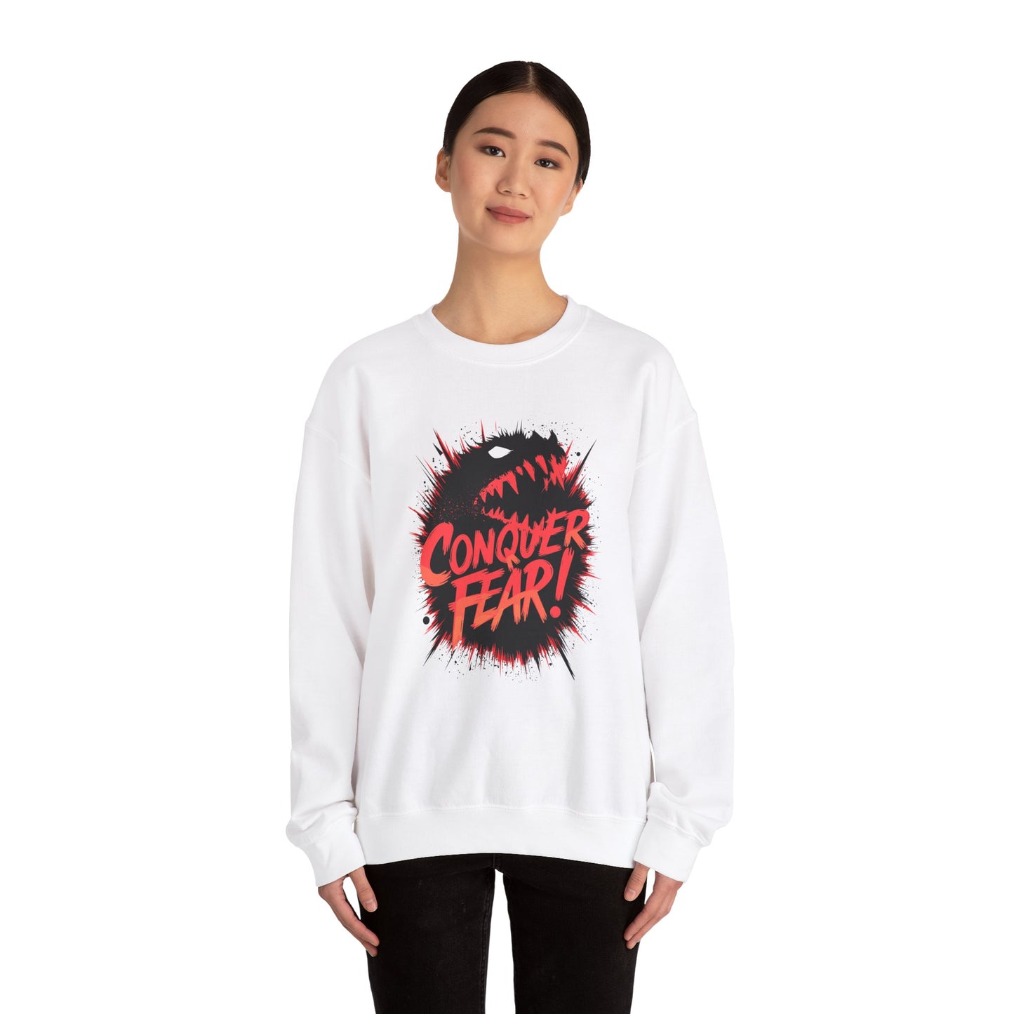 Conquer Fear! Unisex Heavy Blend™ Crewneck Sweatshirt