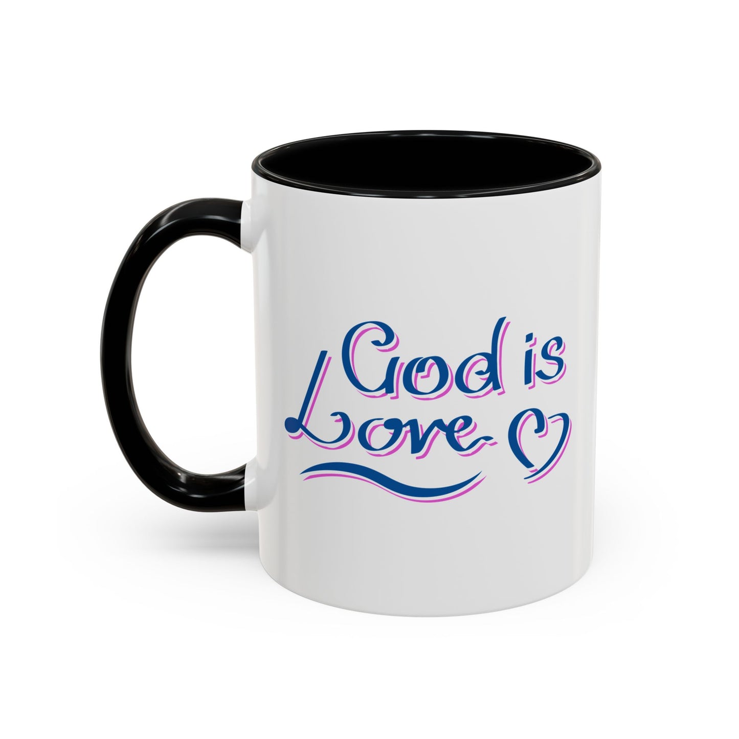 God Is Love Accent Coffee Mug (11, 15oz)