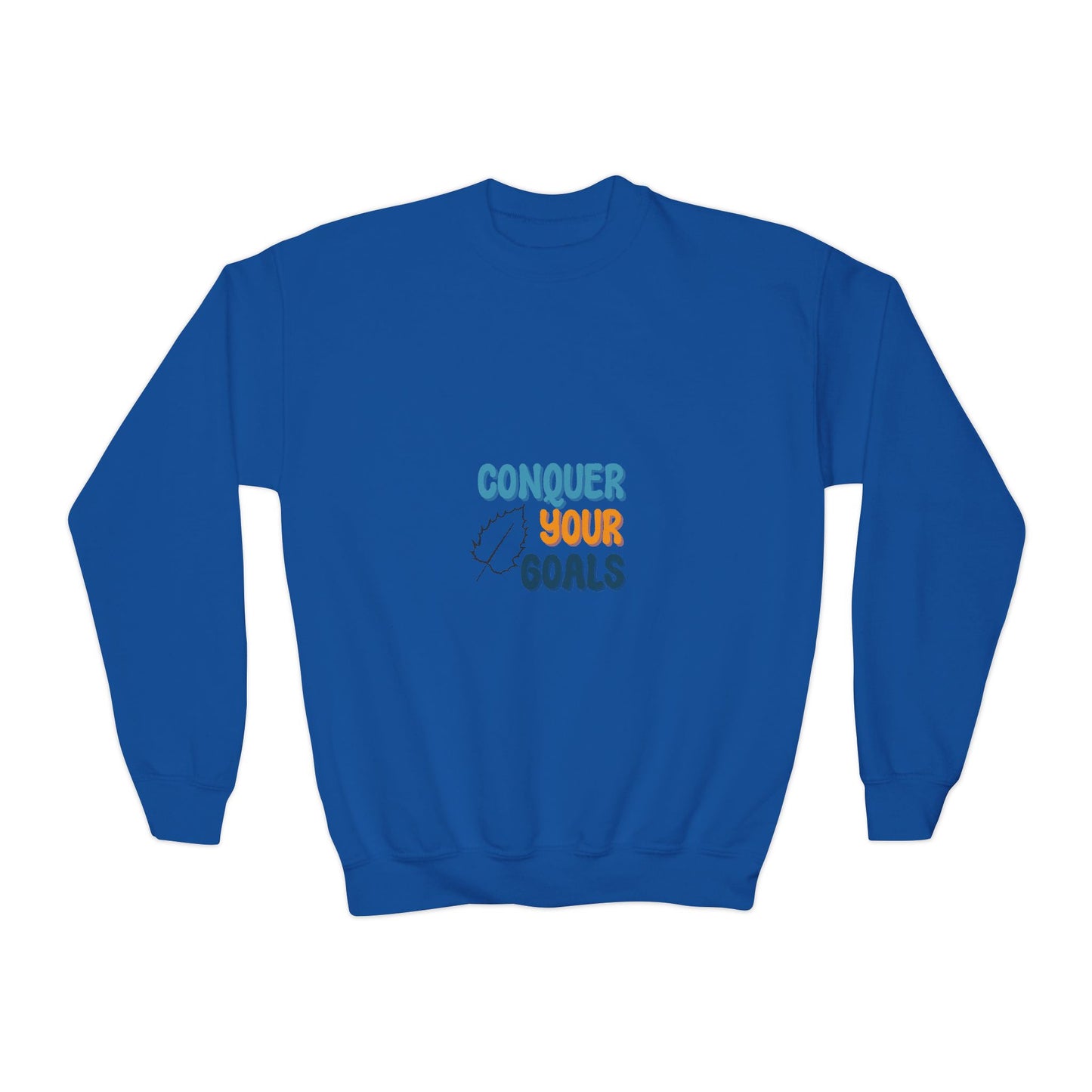 Conquer Your Goals Youth Crewneck Sweatshirt