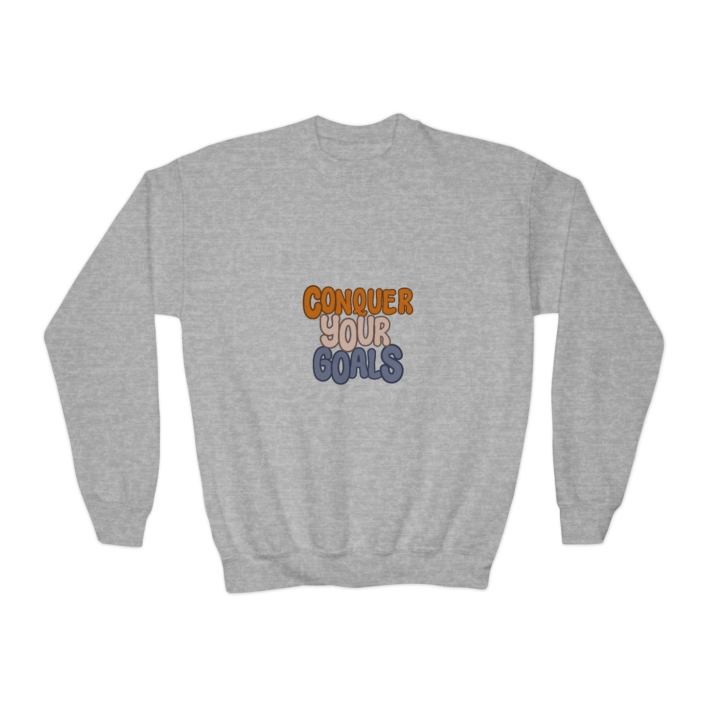 Conquer Your Goals Youth Crewneck Sweatshirt