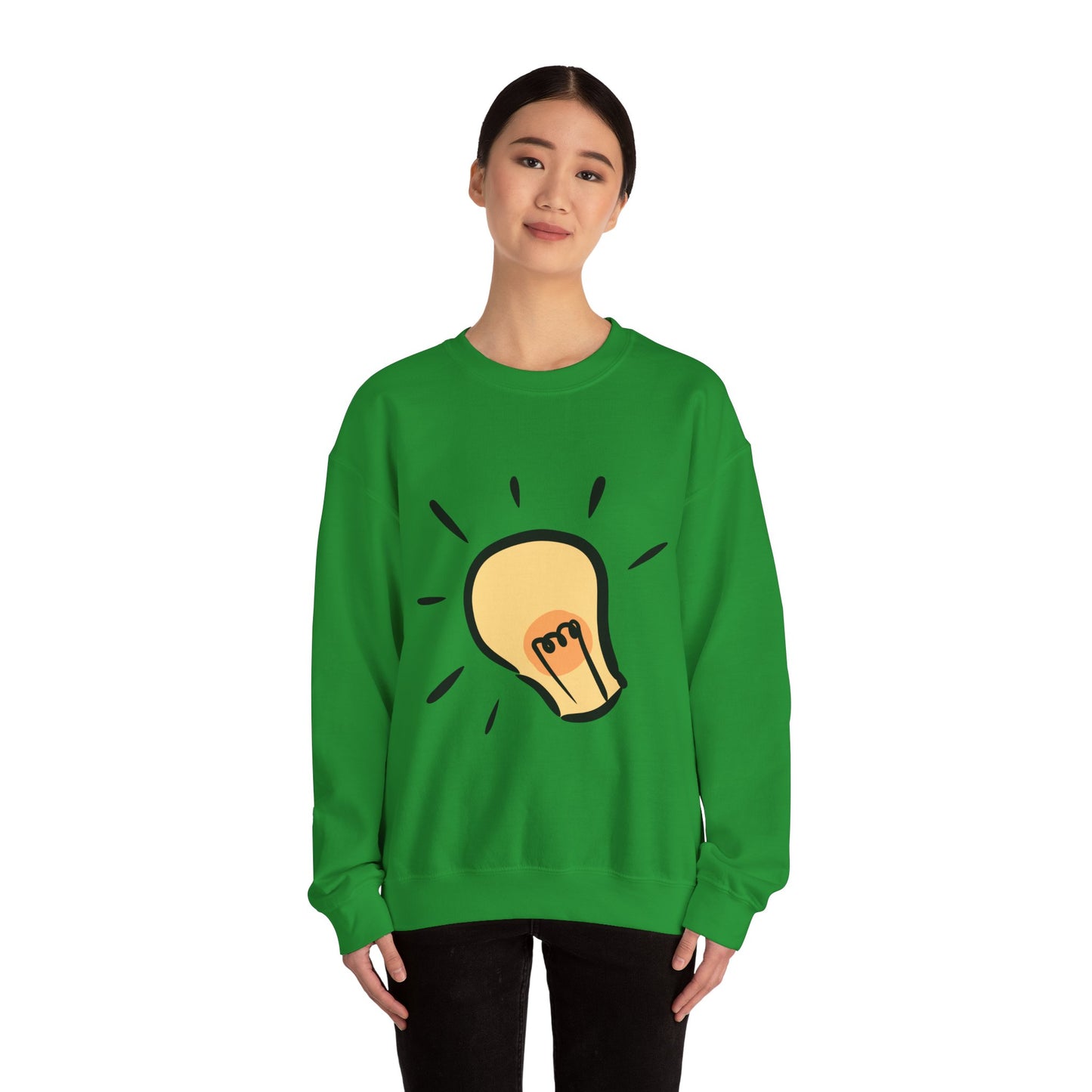 Light Bulb Unisex Heavy Blend™ Crewneck Sweatshirt
