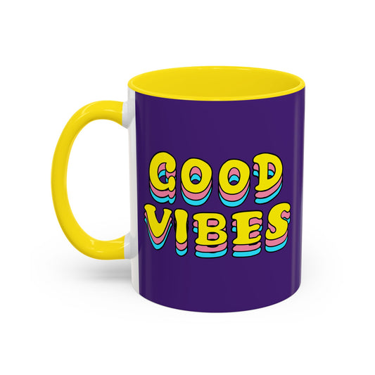 Good Vibes Accent Coffee Mug (11, 15oz)