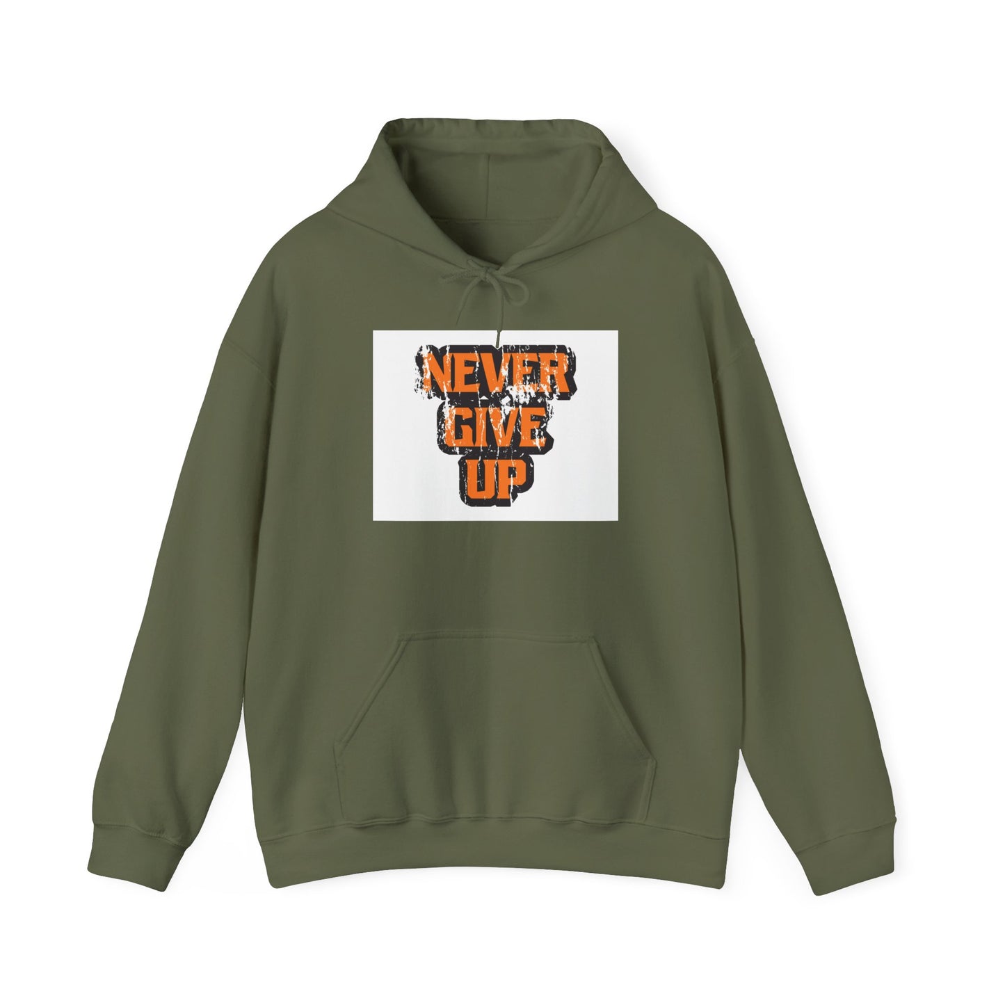 Never Give Up Unisex Heavy Blend™ Hooded Sweatshirt