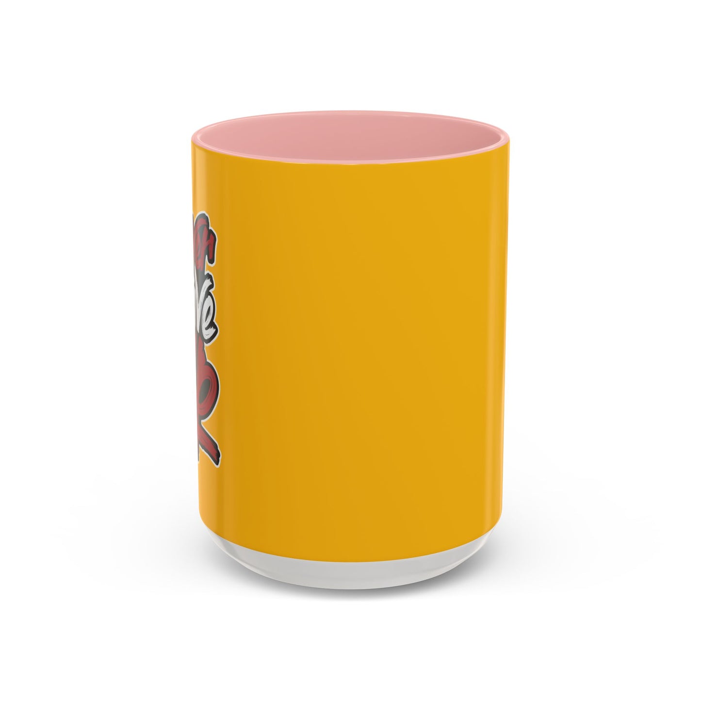 Never Give Up Accent Coffee Mug (11, 15oz)