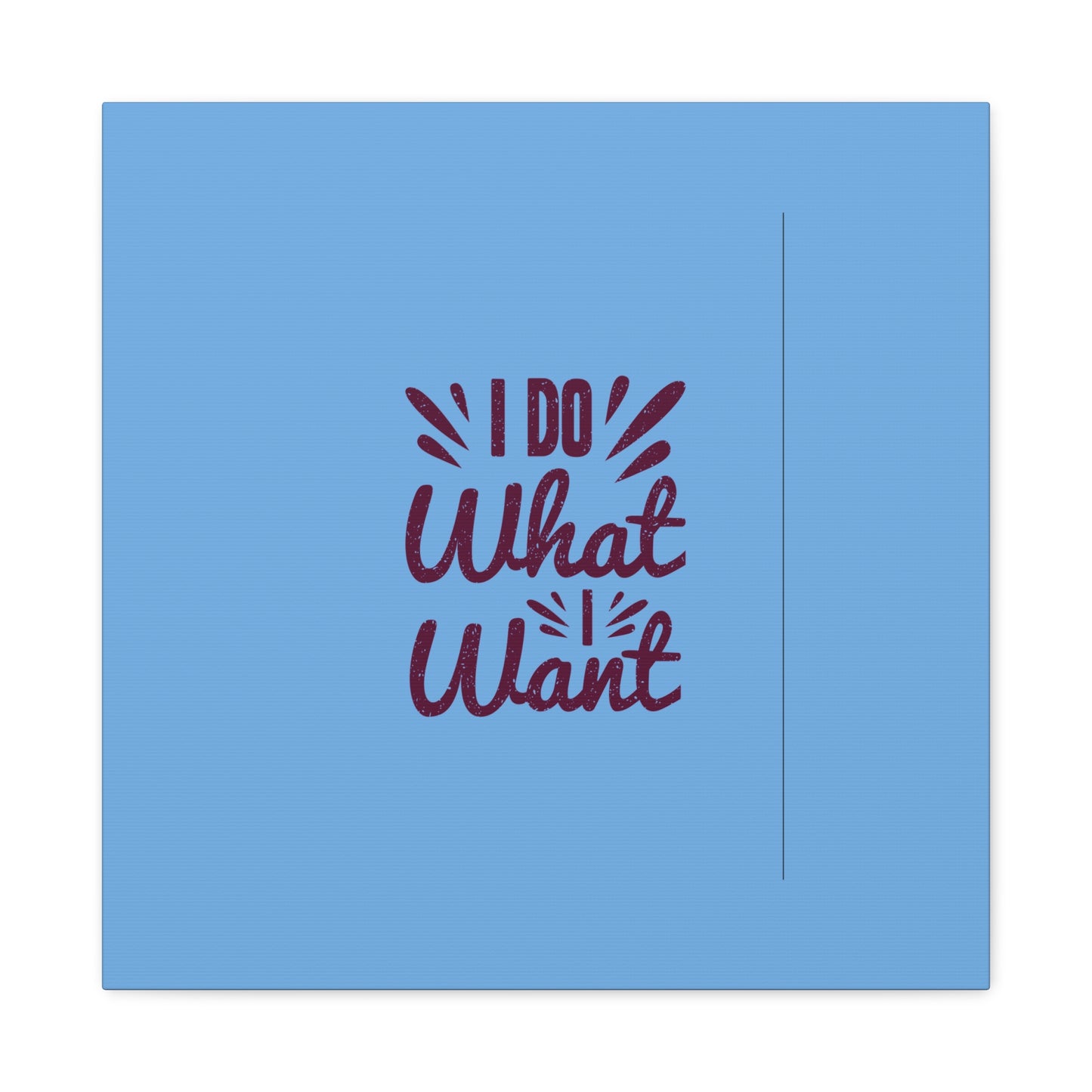 I Do What I Want Matte Canvas, Stretched, 1.25"
