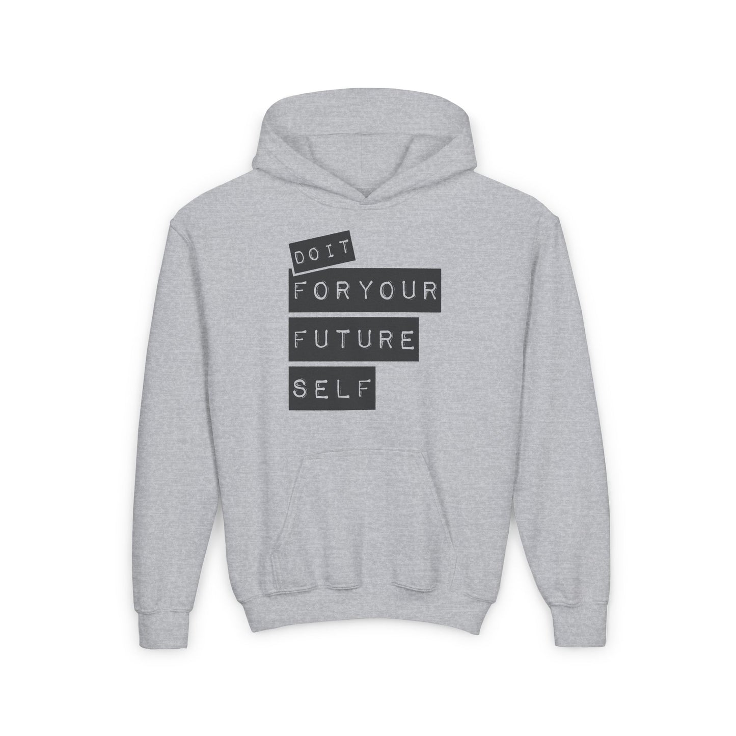 Do It For Your Future Self Youth Heavy Blend Hooded Sweatshirt