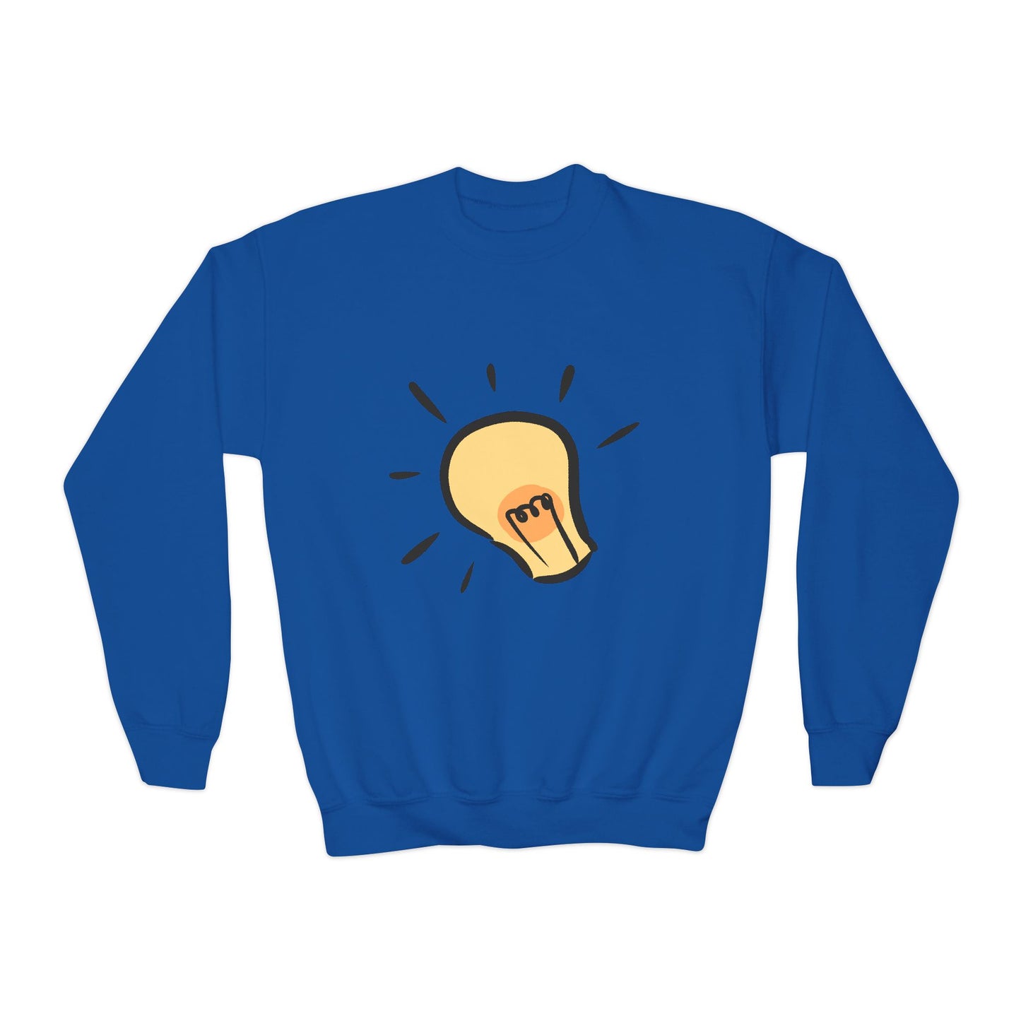 Inspire Idea Bulb Youth Crewneck Sweatshirt