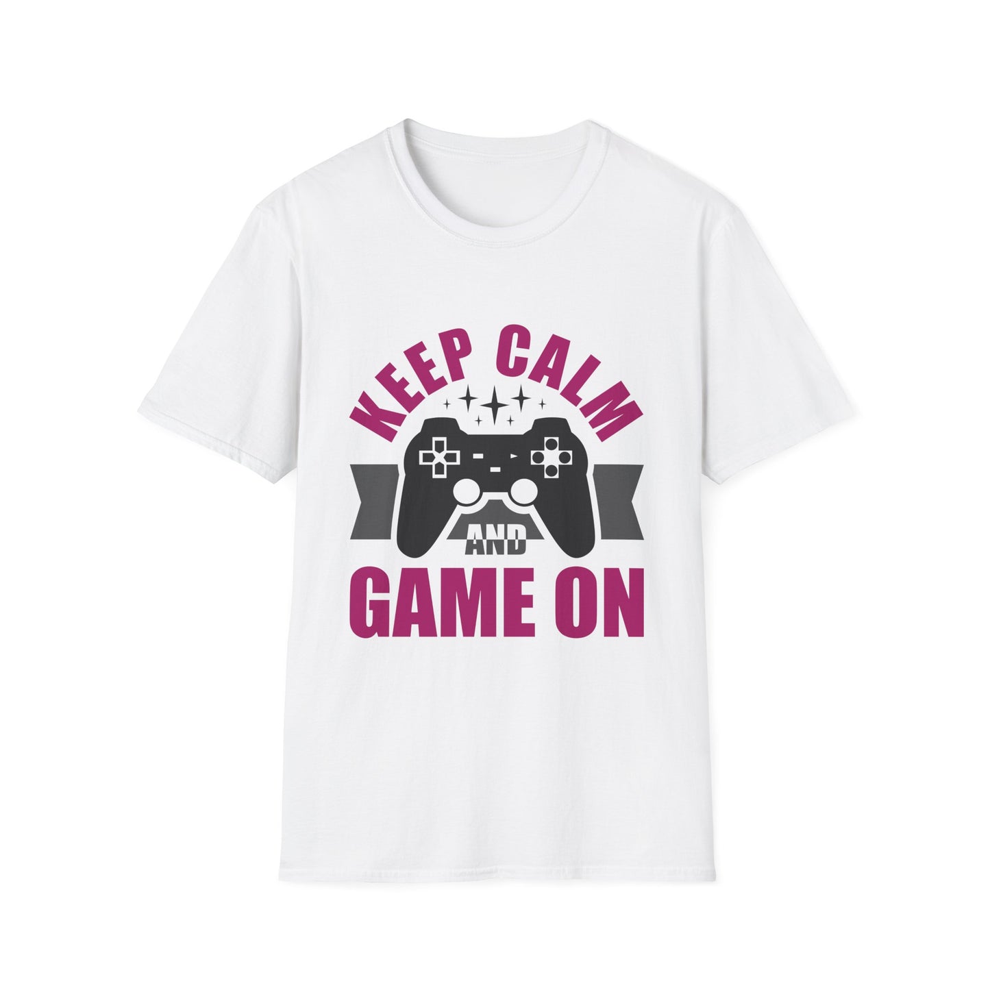 Keep Calm And Game On Unisex Softstyle T-Shirt