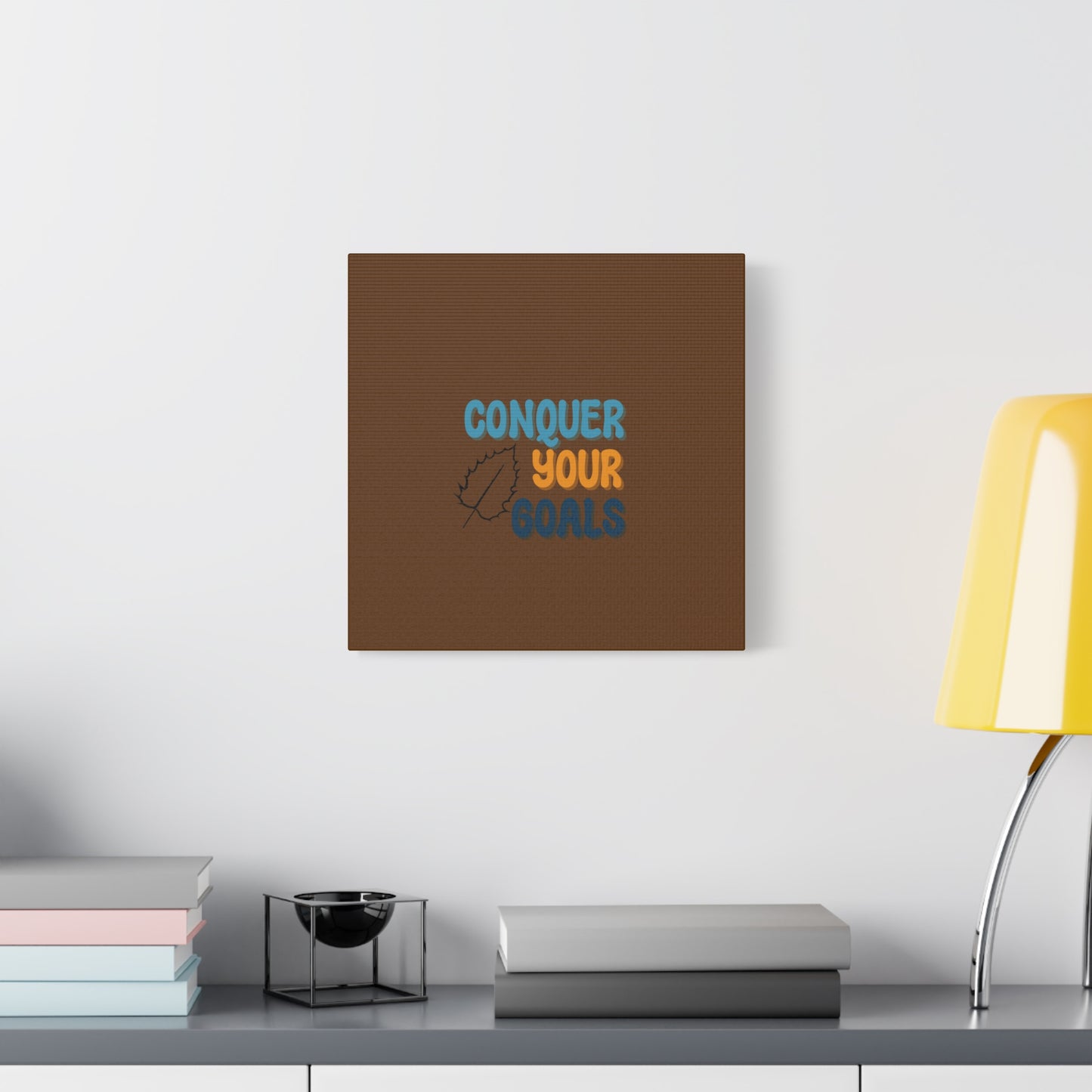 Conquer Your Goals Matte Canvas, Stretched, 1.25"