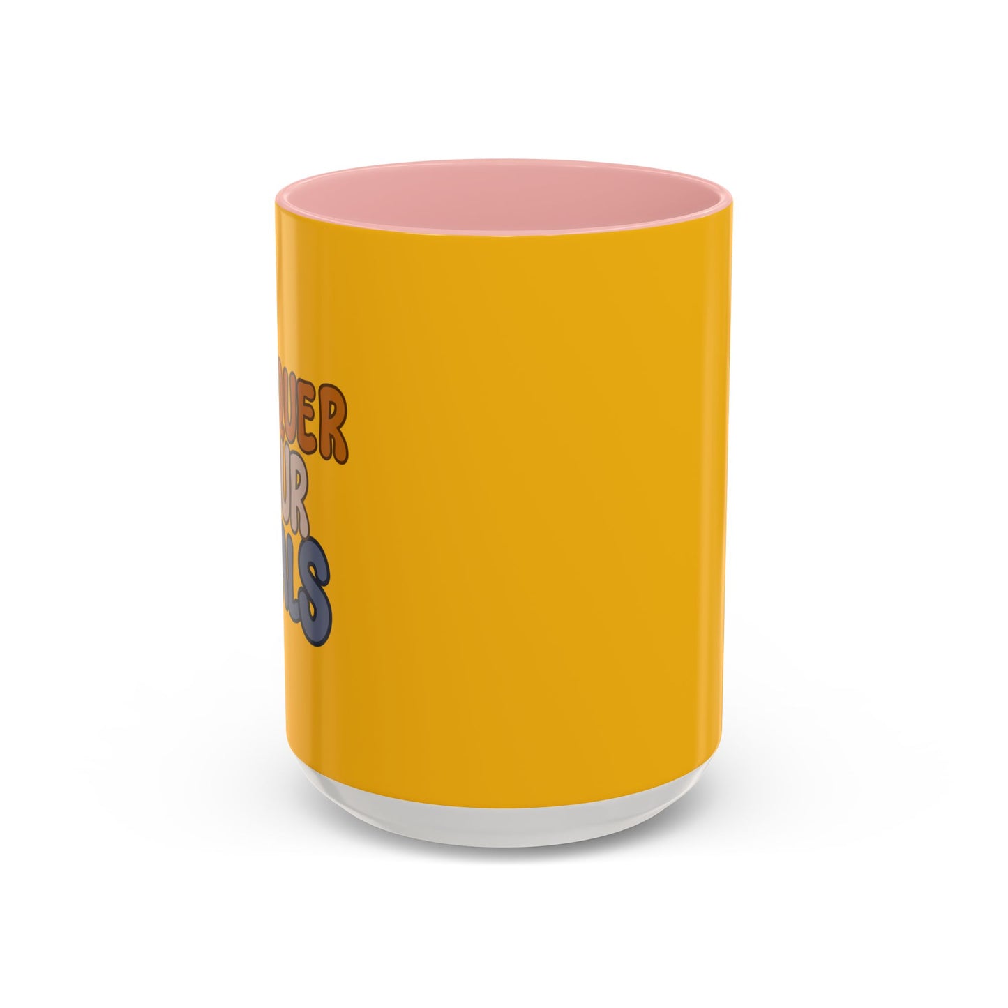 Conquer Your Goals Accent Coffee Mug (11, 15oz)