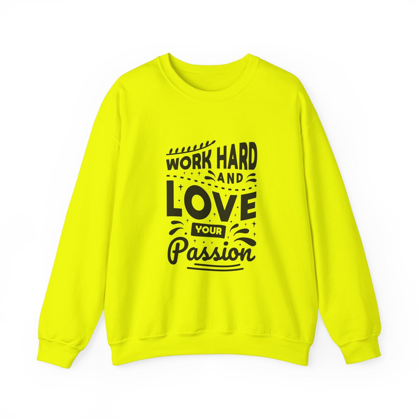 Work Hard And Love Your Passion Unisex Heavy Blend™ Crewneck Sweatshirt