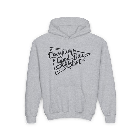Every Day Is A Good Day To Start Youth Heavy Blend Hooded Sweatshirt