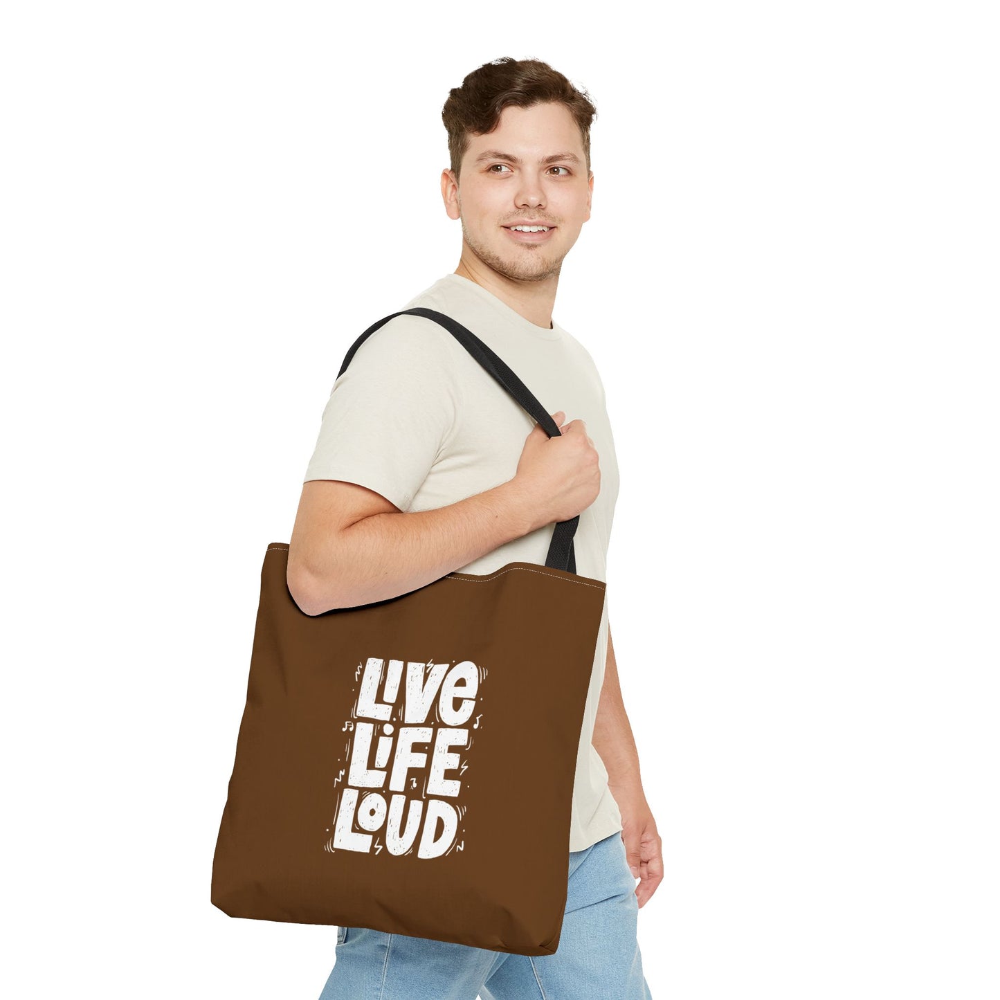 Live Life Loud Tote Bag (AOP)