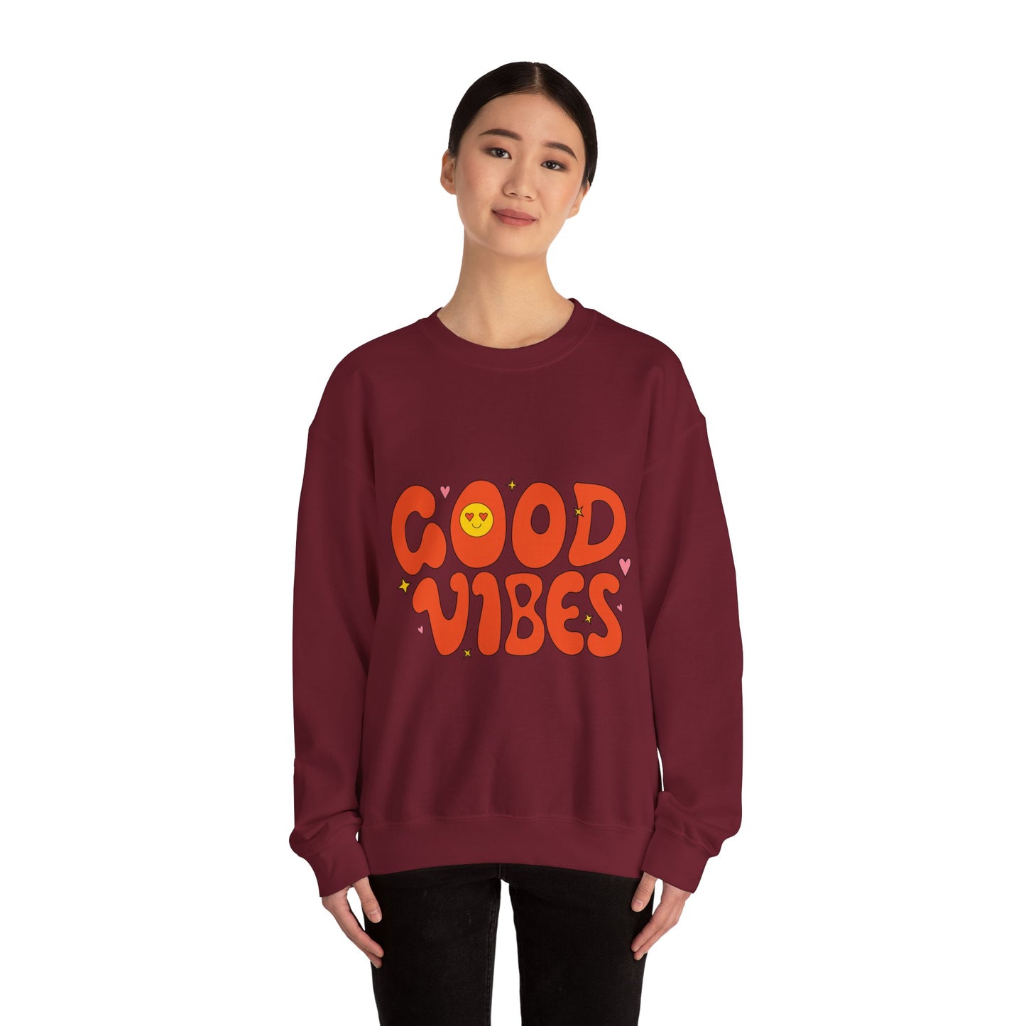Good Vibes Unisex Heavy Blend™ Crewneck Sweatshirt