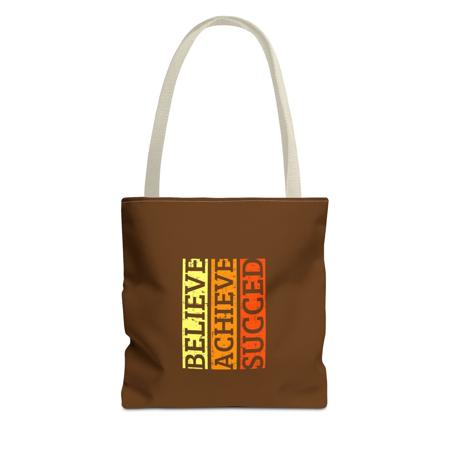 Believe Achieve Succed Tote Bag (AOP)