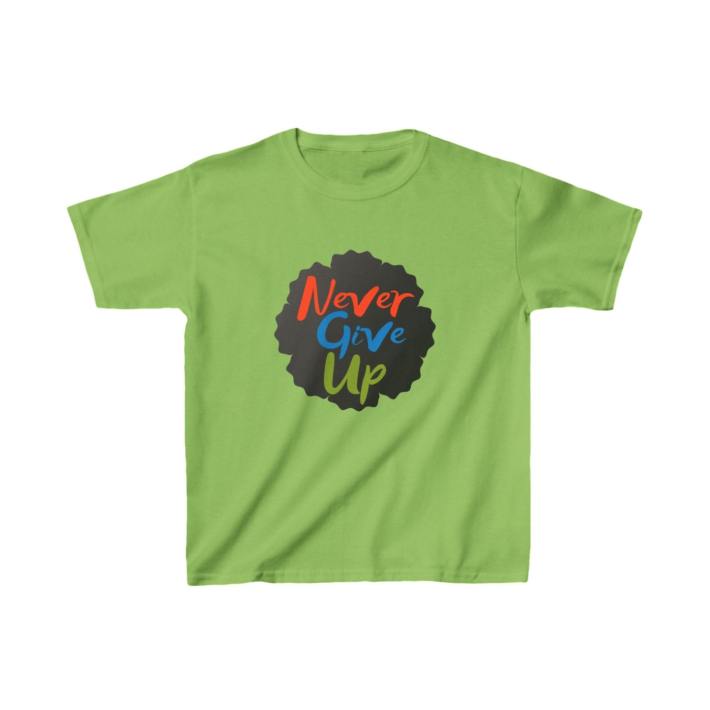 Never Give Up Kids Heavy Cotton™ Tee