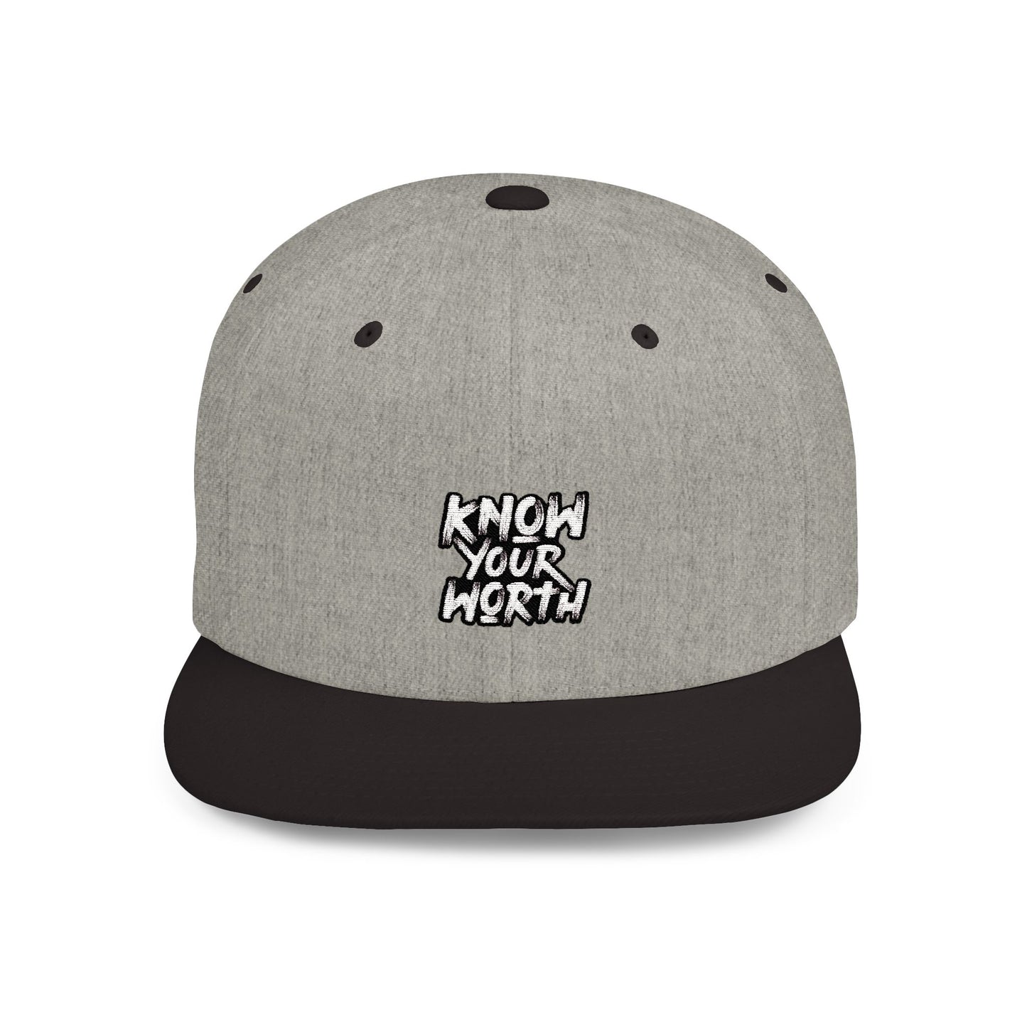Know Your Worth Flat Bill Snapback