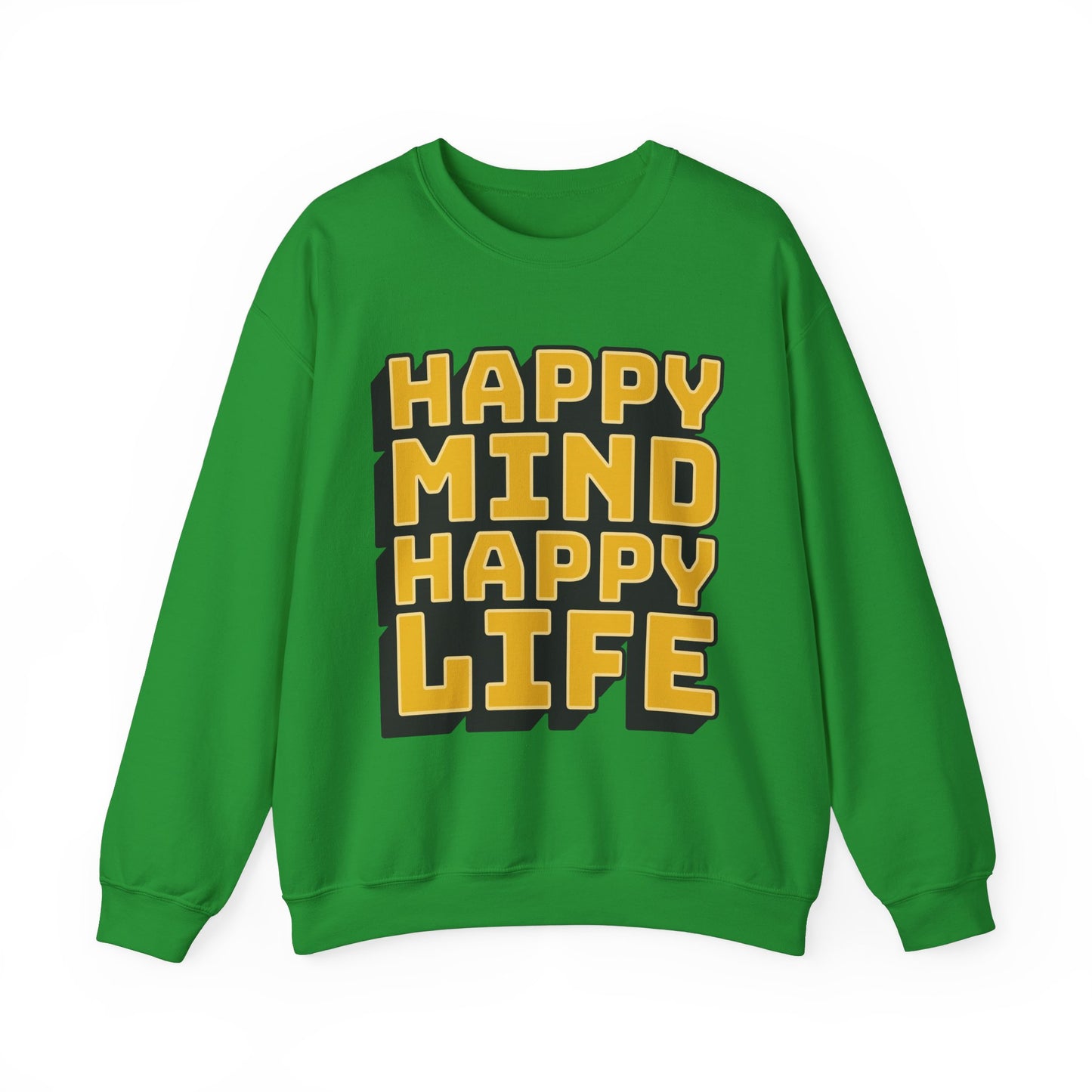 Happy Mind Happy Life Unisex Heavy Blend™ Crewneck Sweatshirt