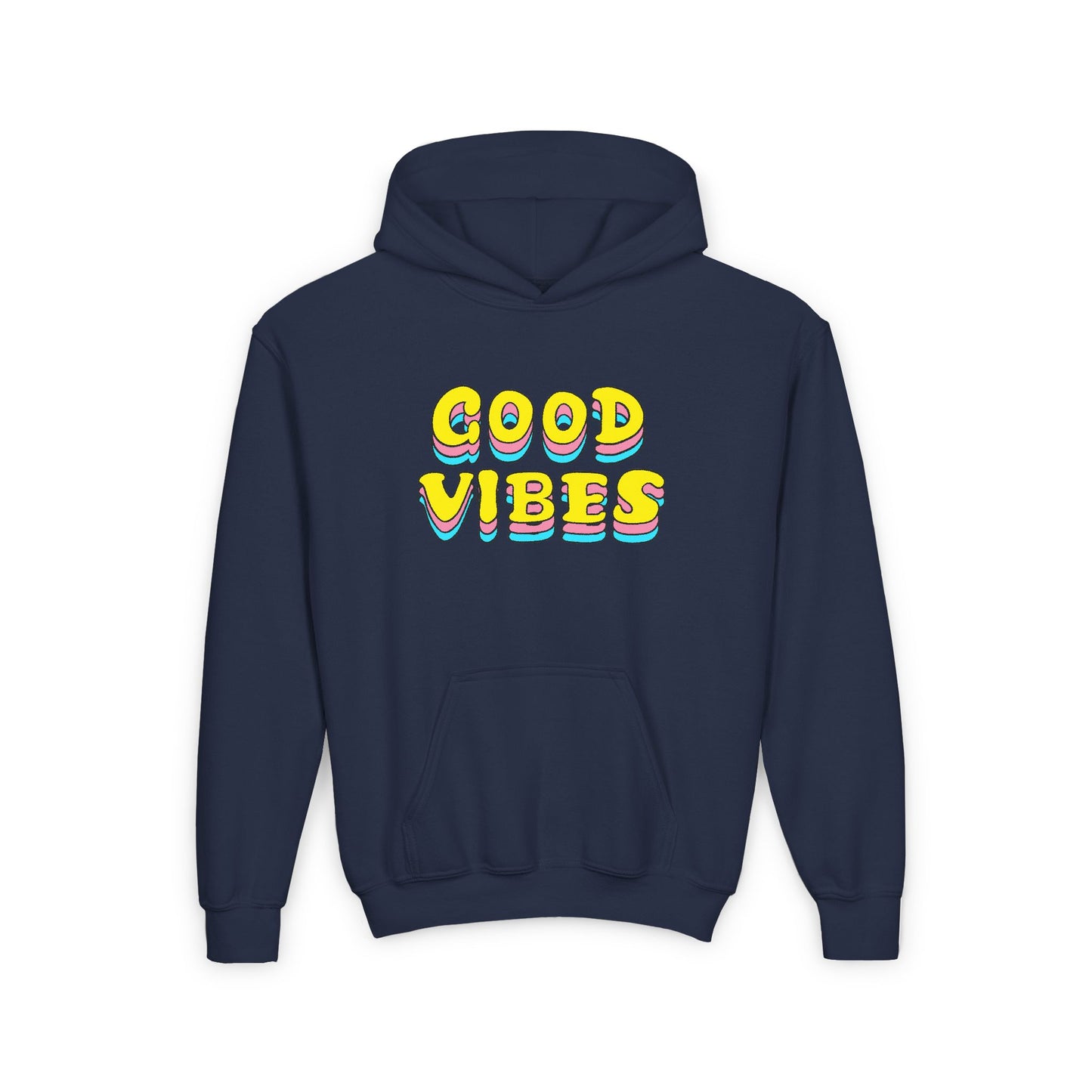 Good Vibes Youth Heavy Blend Hooded Sweatshirt
