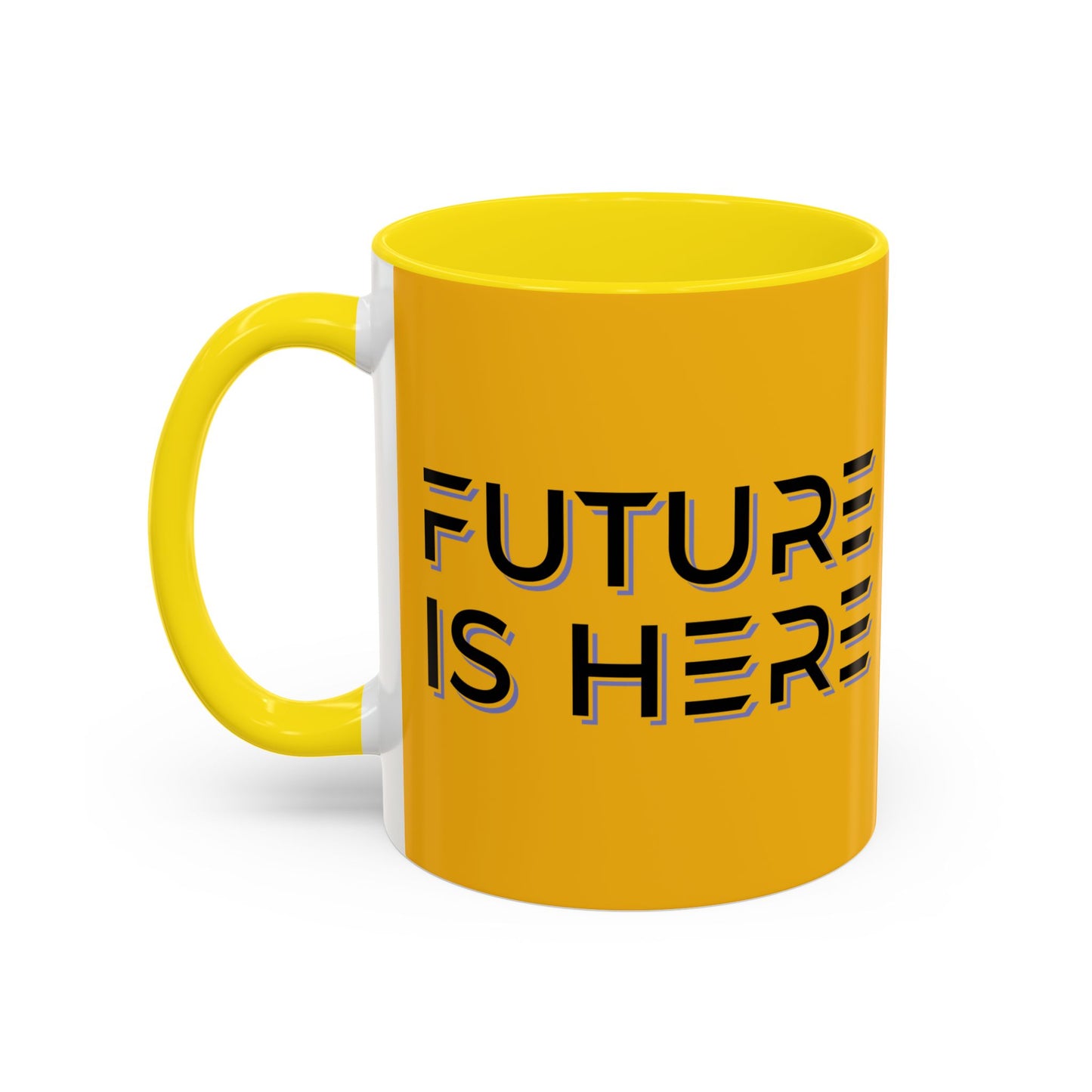 Future Is Here Accent Coffee Mug (11, 15oz)