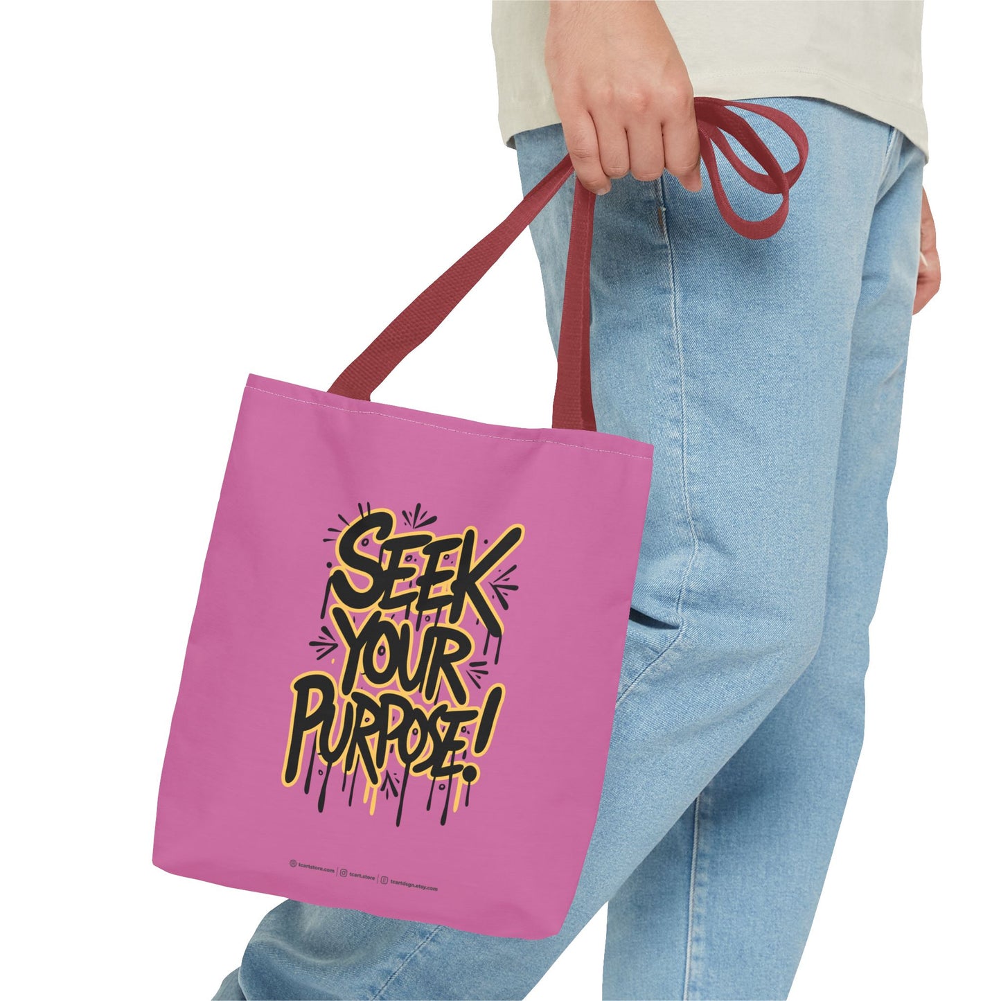 Seek Your Purpose! Tote Bag (AOP)