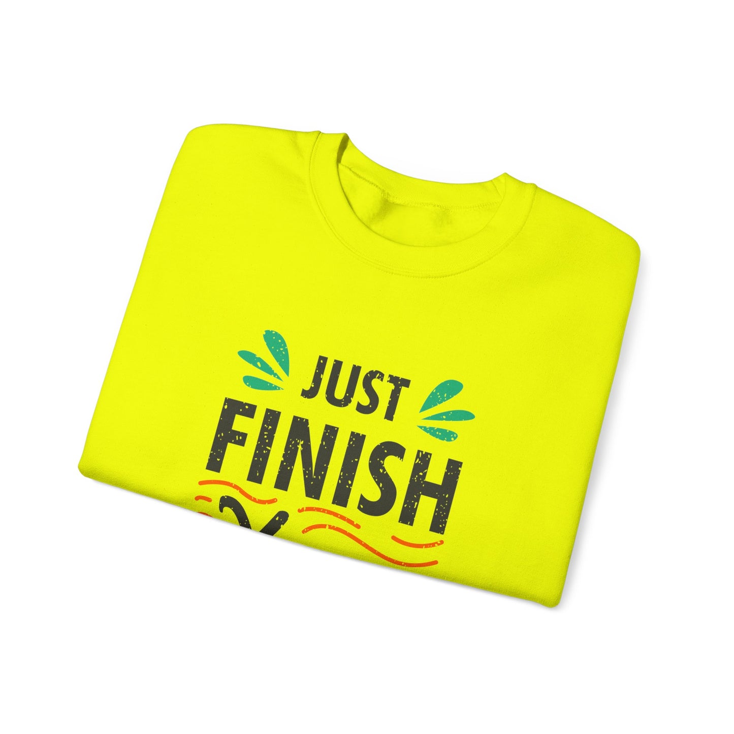 Just Finish Your Work Unisex Heavy Blend™ Crewneck Sweatshirt