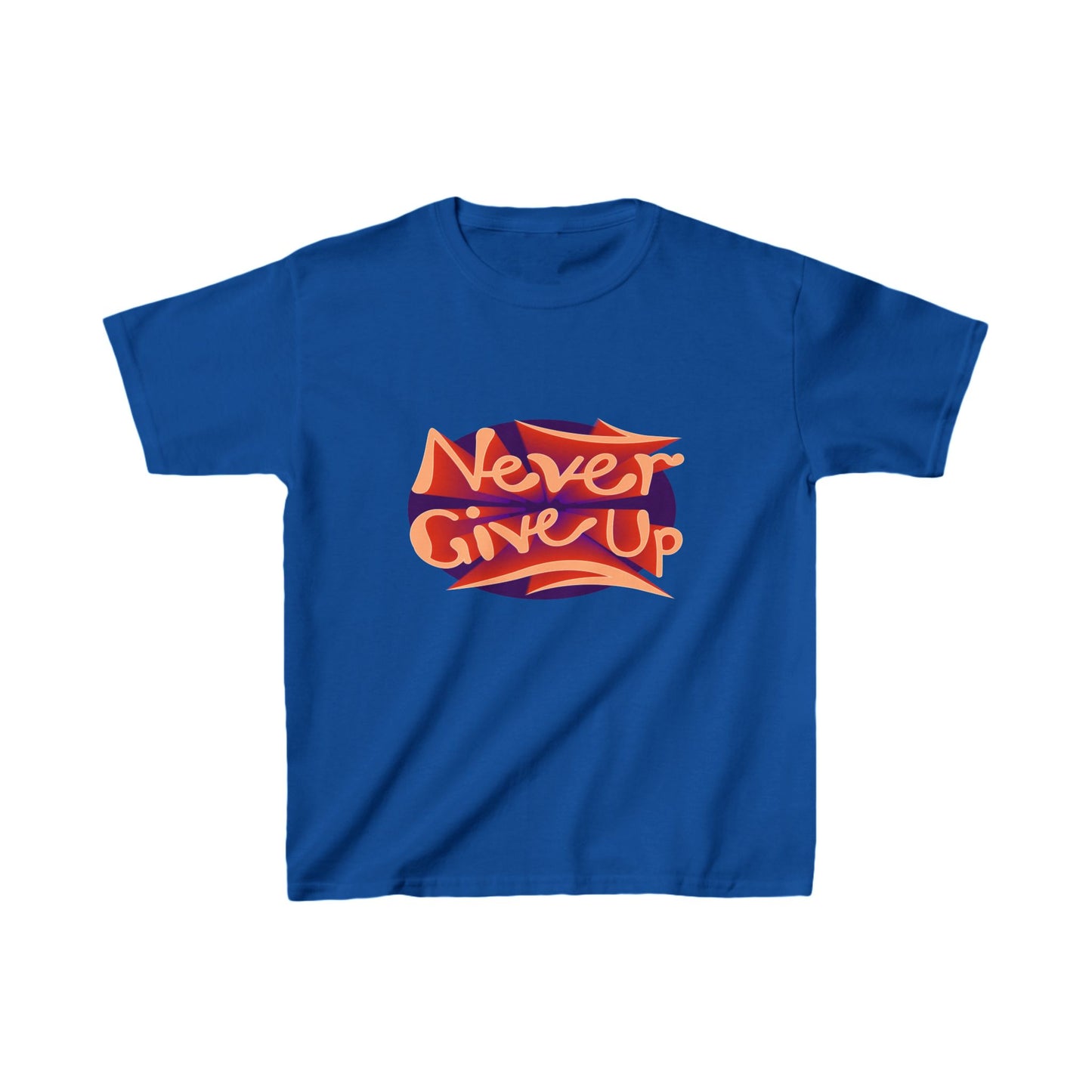 Never Give Up Kids Heavy Cotton™ Tee