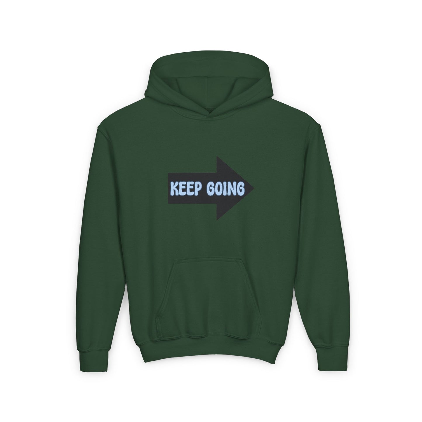Keep Going Youth Heavy Blend Hooded Sweatshirt