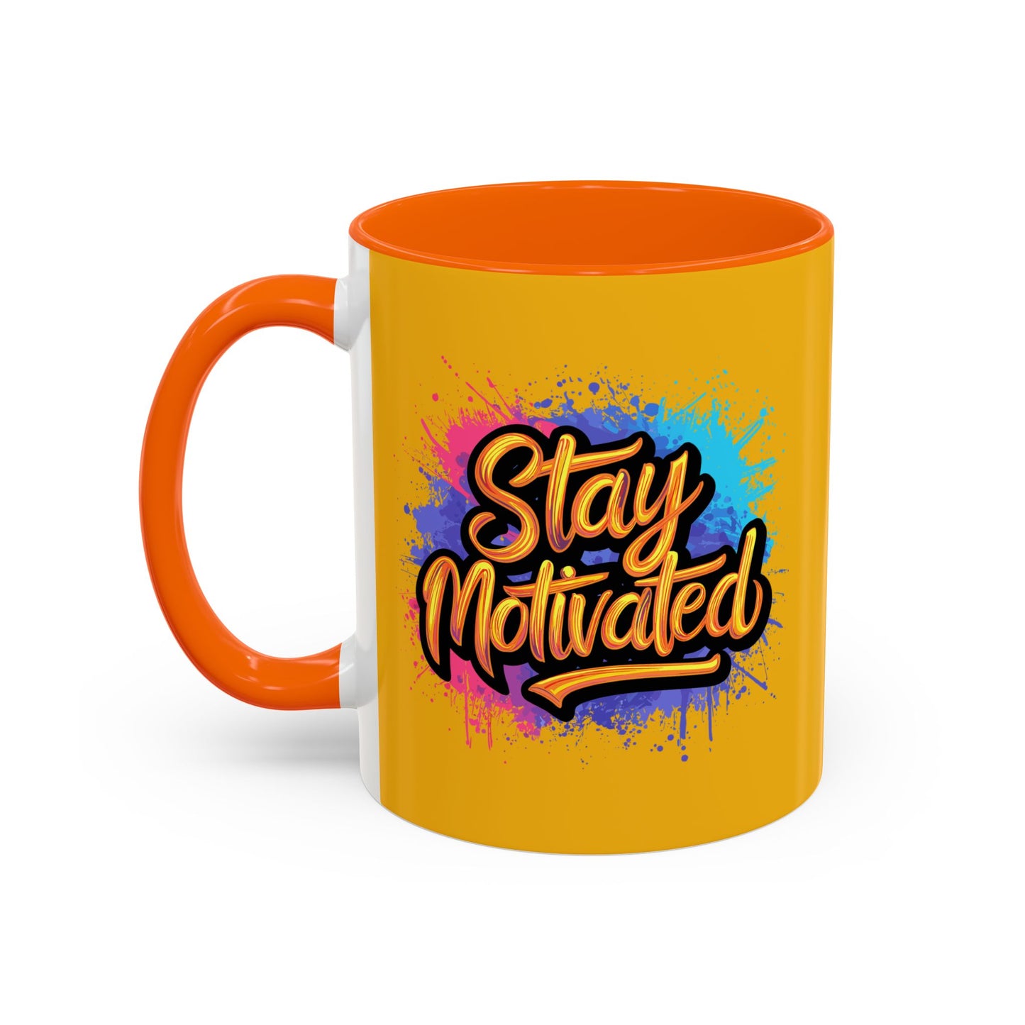 Stay Motivated Accent Coffee Mug (11, 15oz)
