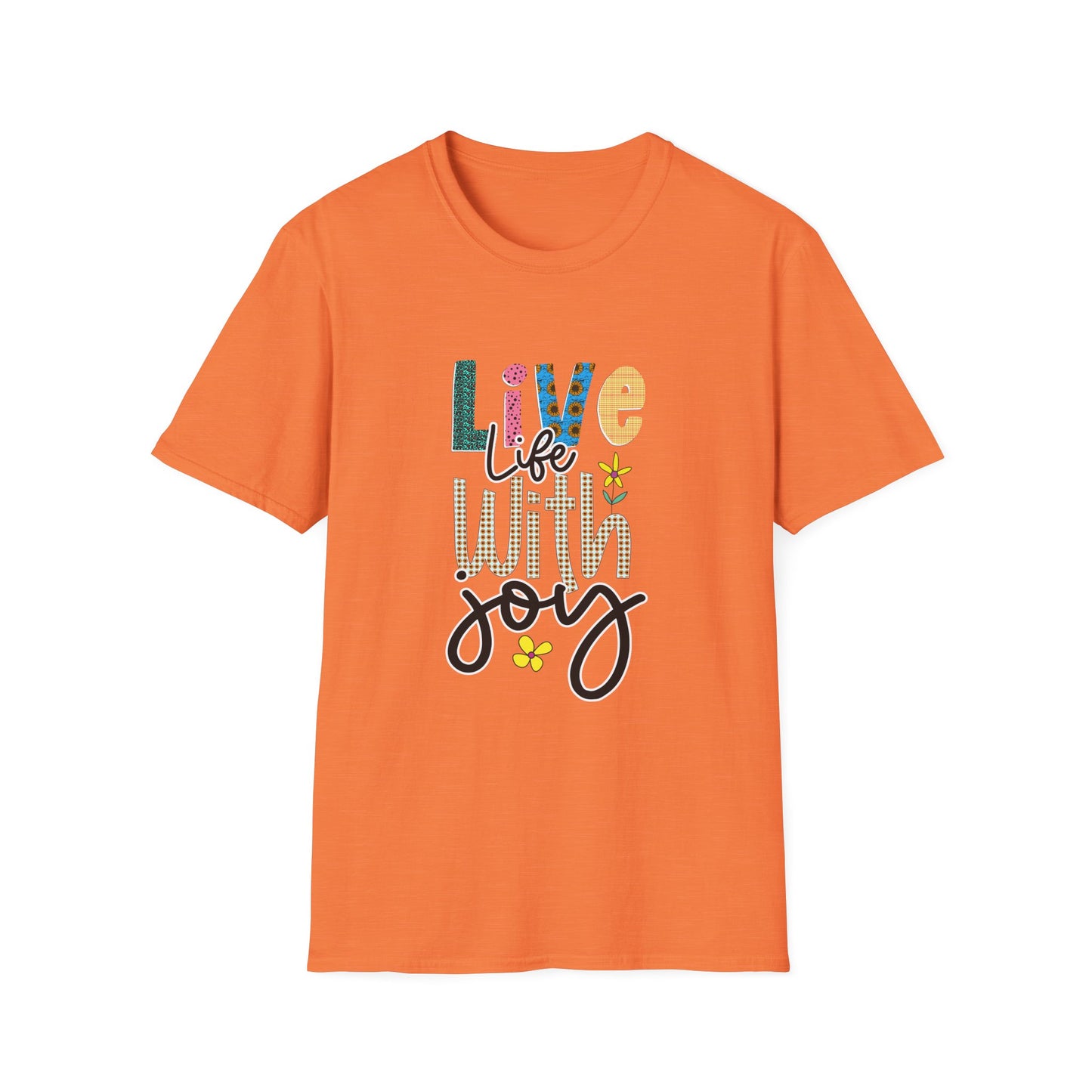 Live life with joy Unisex Softstyle T-Shirt