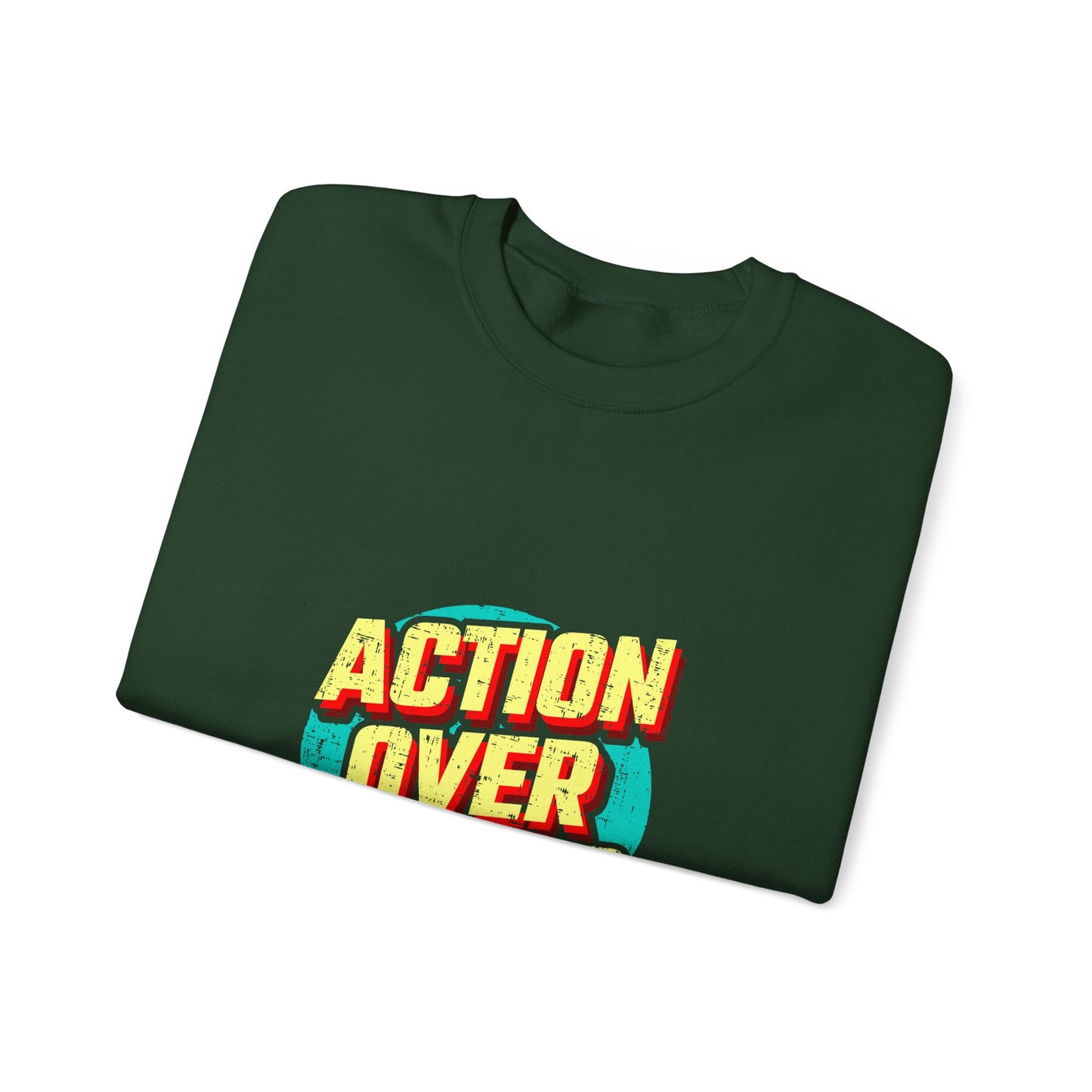 Action Over Words Unisex Heavy Blend™ Crewneck Sweatshirt
