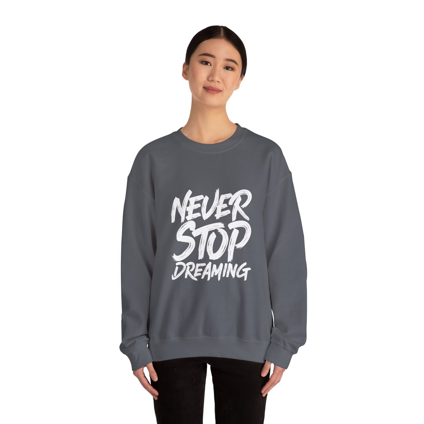 Never Stop Dreaming Unisex Heavy Blend™ Crewneck Sweatshirt