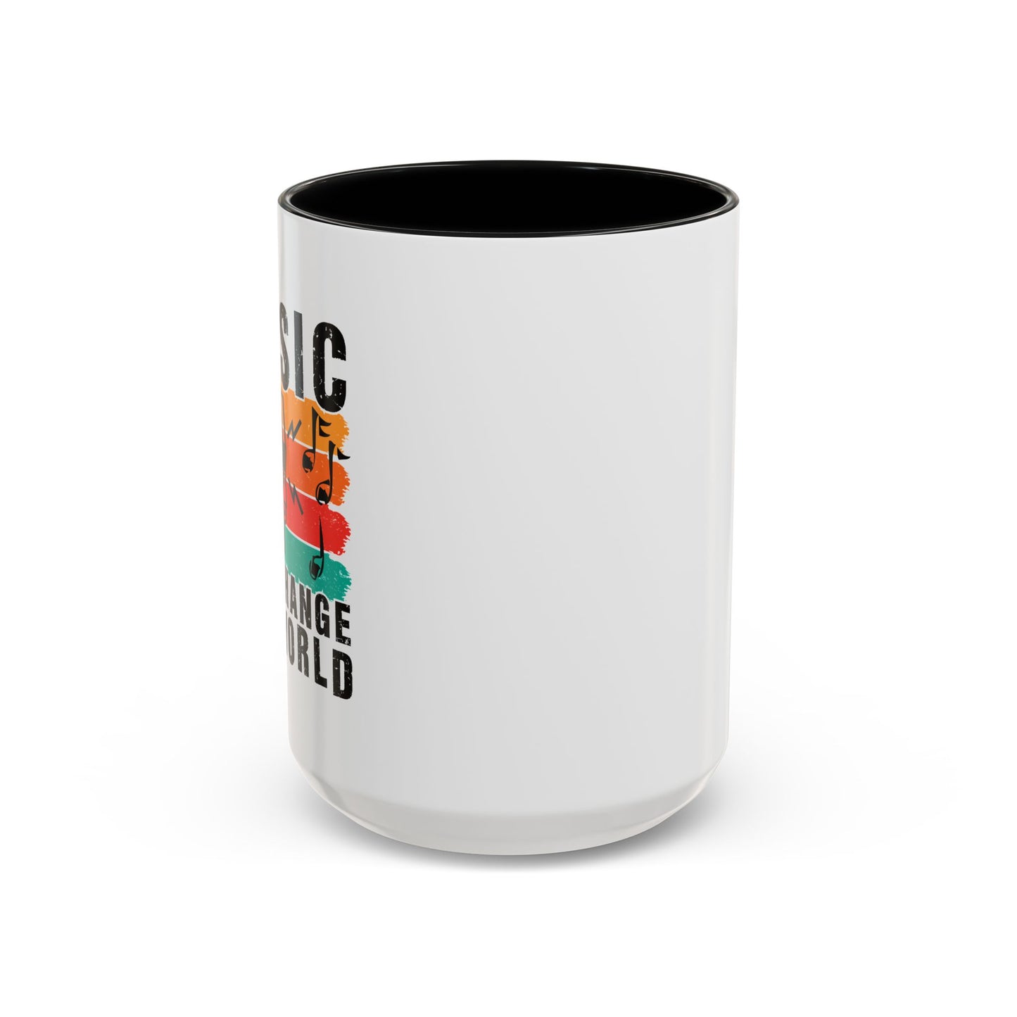 Music Can Change The World Accent Coffee Mug (11, 15oz)