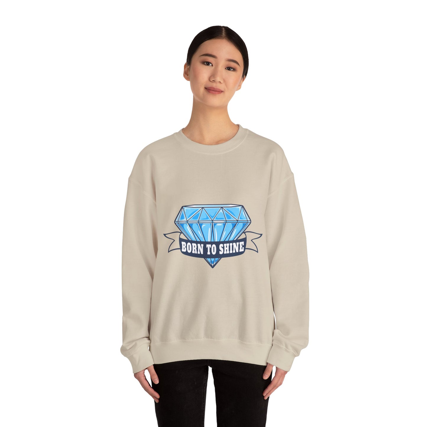 Born To Shine Unisex Heavy Blend™ Crewneck Sweatshirt