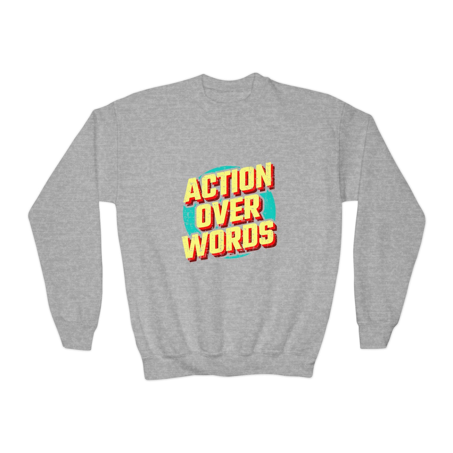 Action Over Words Youth Crewneck Sweatshirt