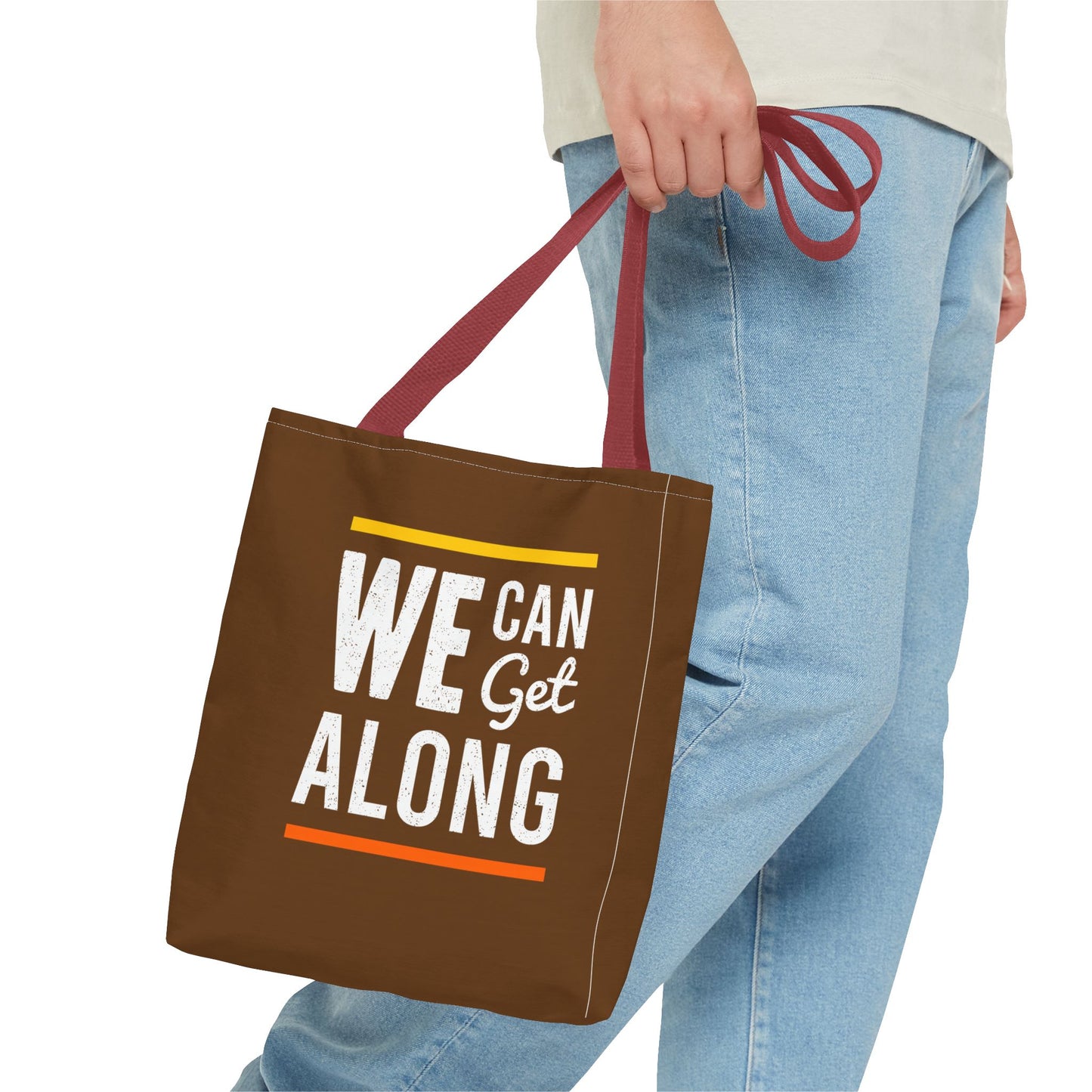 We Can Get Along Tote Bag (AOP)