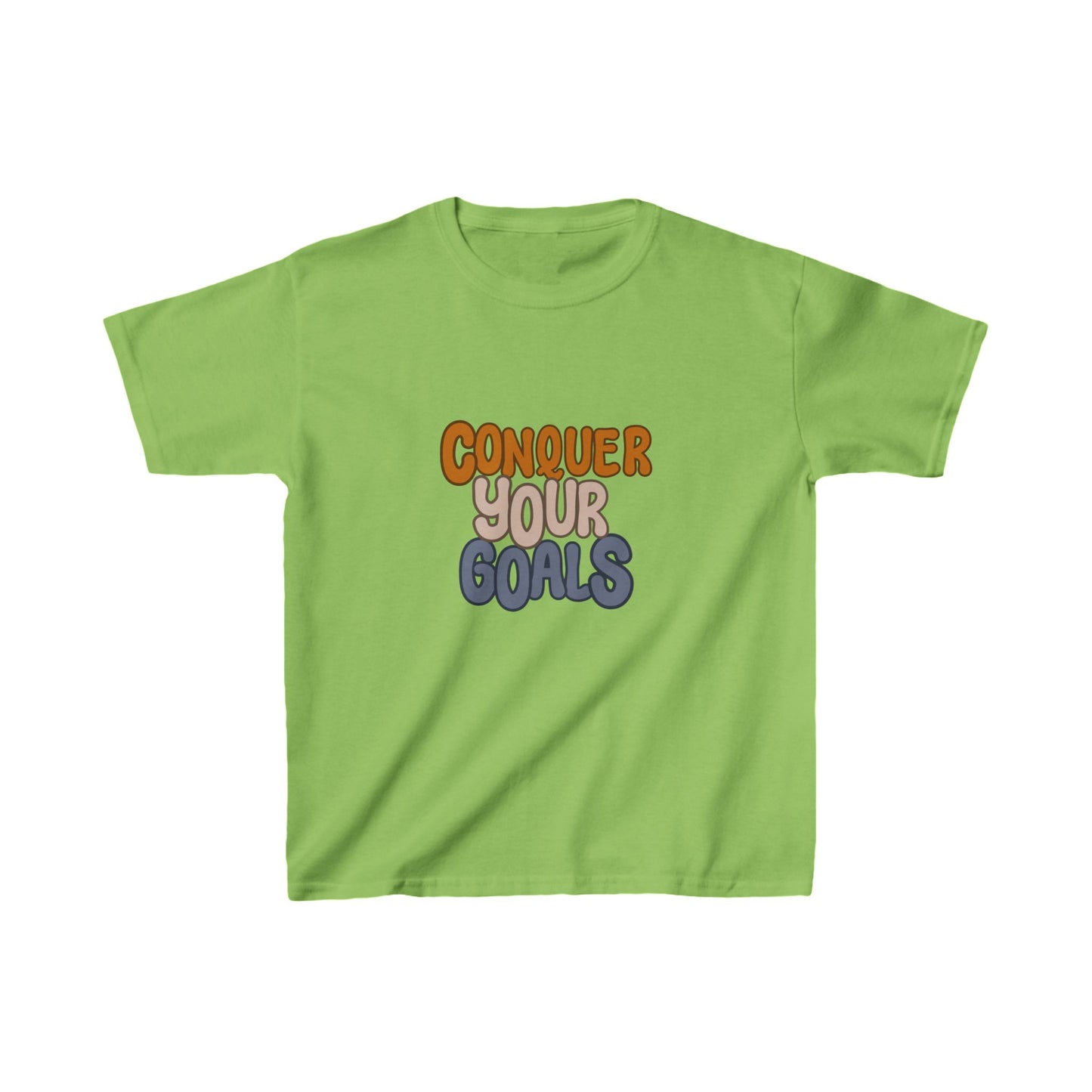 Conquer Your Goals Kids Heavy Cotton™ Tee