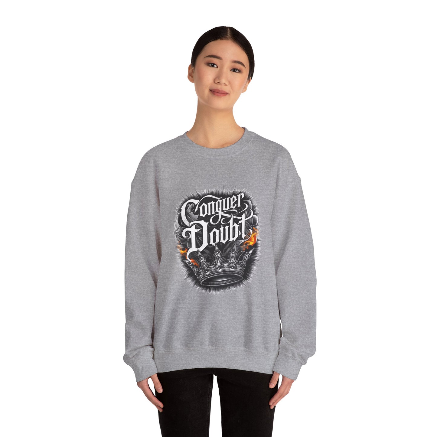 Conquer Doubt Unisex Heavy Blend™ Crewneck Sweatshirt