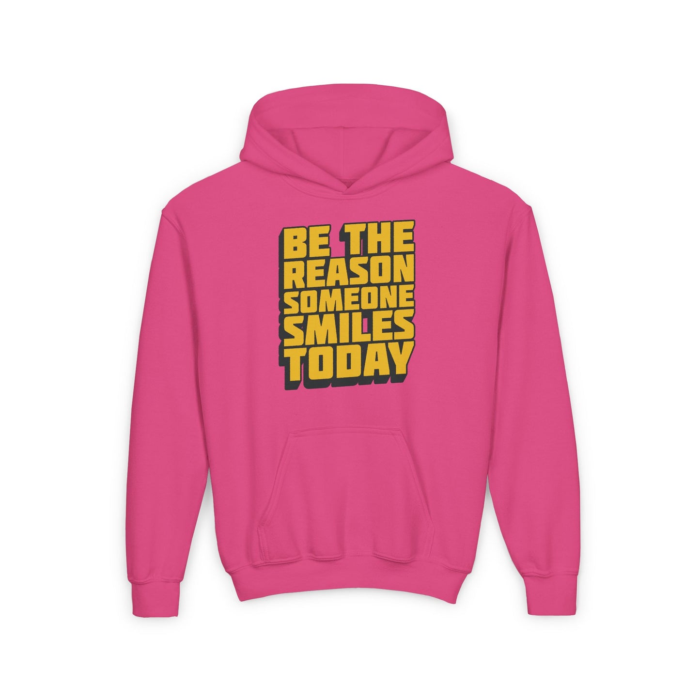 Be The Reason Someone Smiles Today Youth Heavy Blend Hooded Sweatshirt