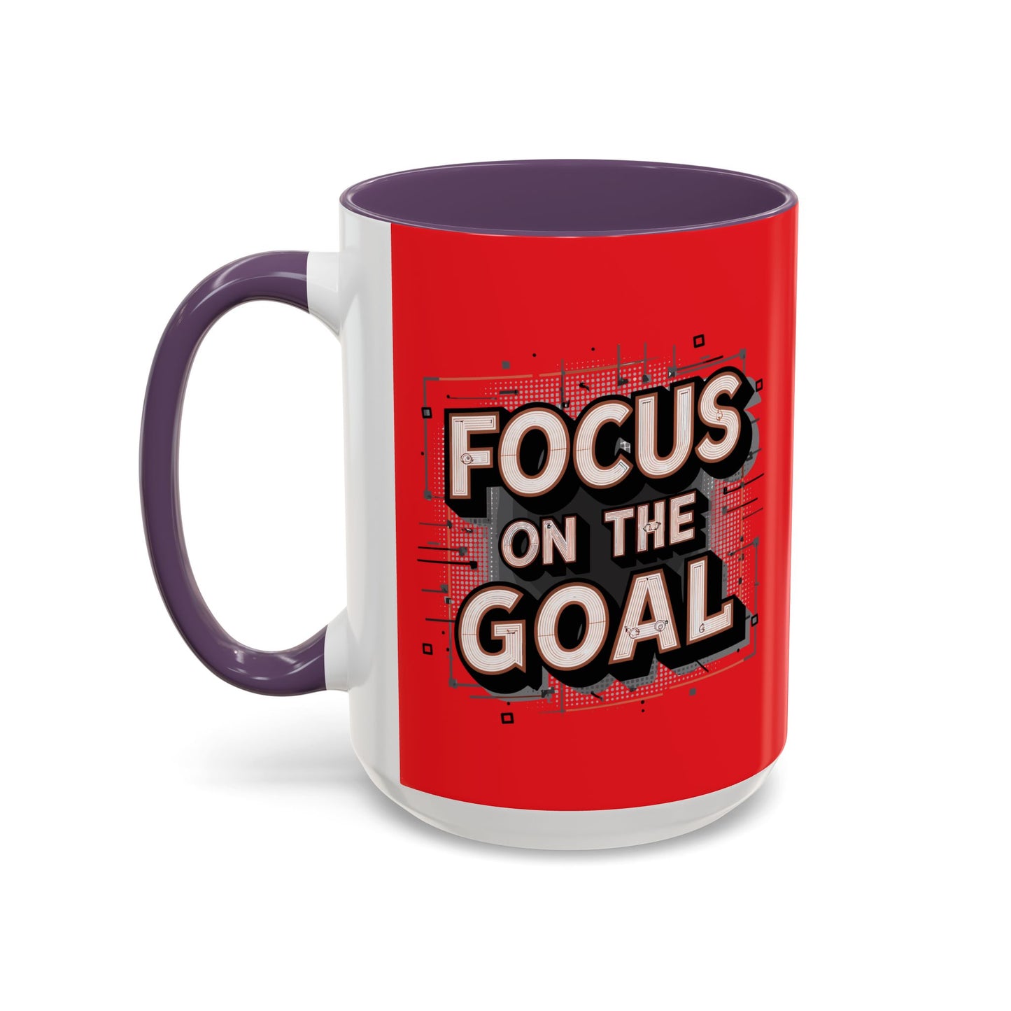 Focus On The Goal Accent Coffee Mug (11, 15oz)